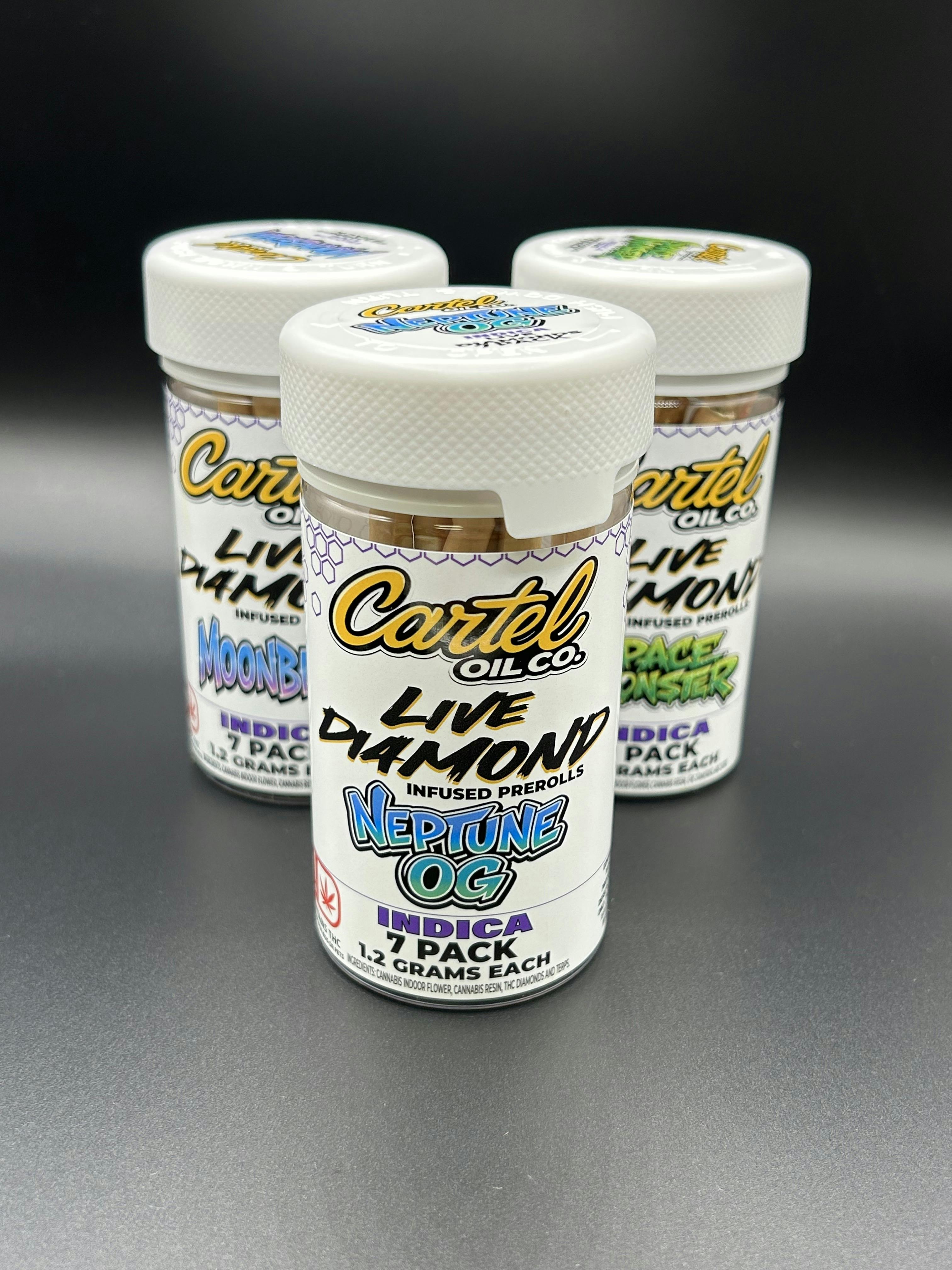 Cartel Oil Co | Neptune OG | THC: 39.33% TERPS: 2.20% | Live Diamond 7 Pack (Tax Included)