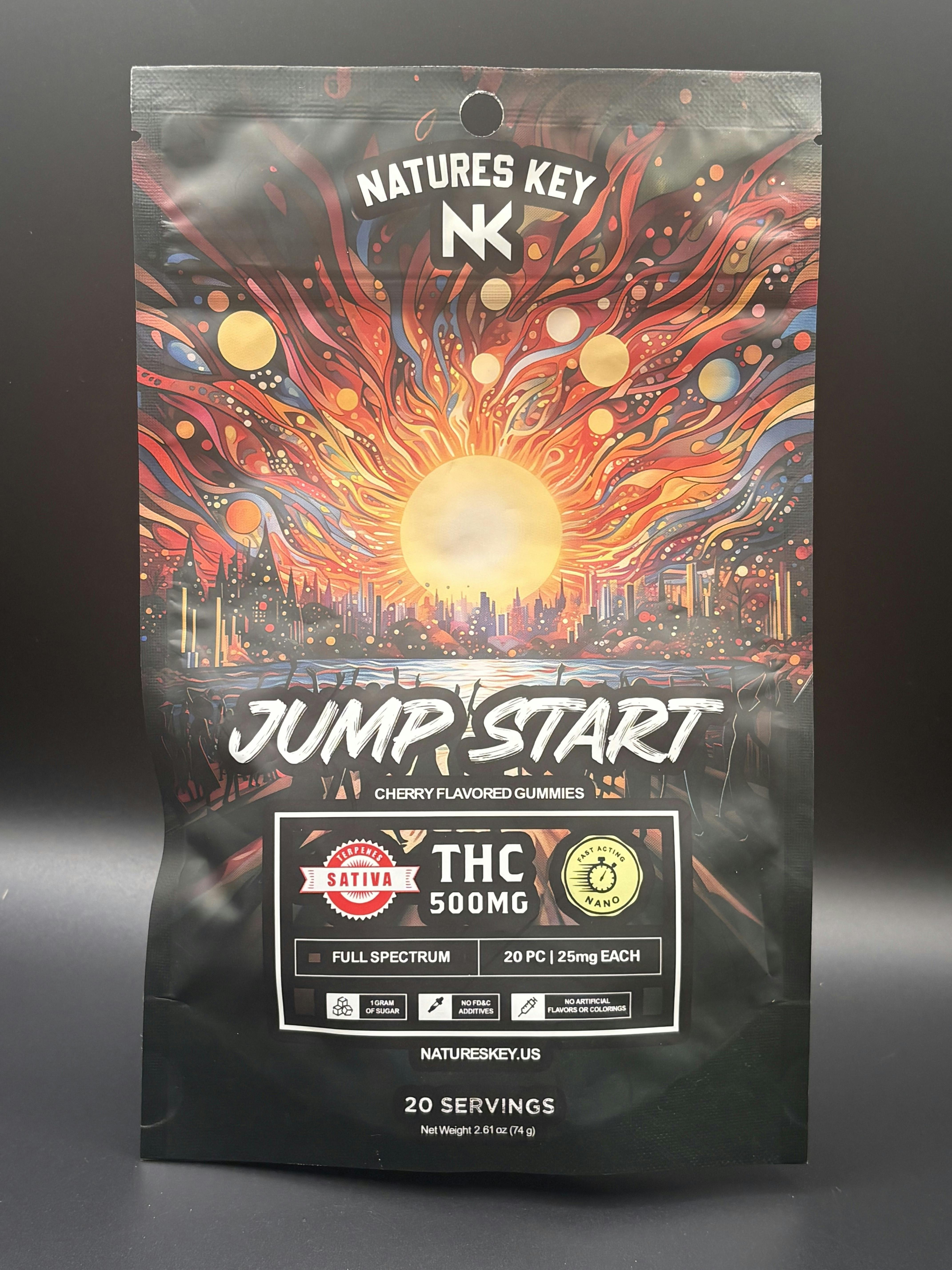 Nature's Key | Jumpstart | 500MG THC | Sativa | Cherry