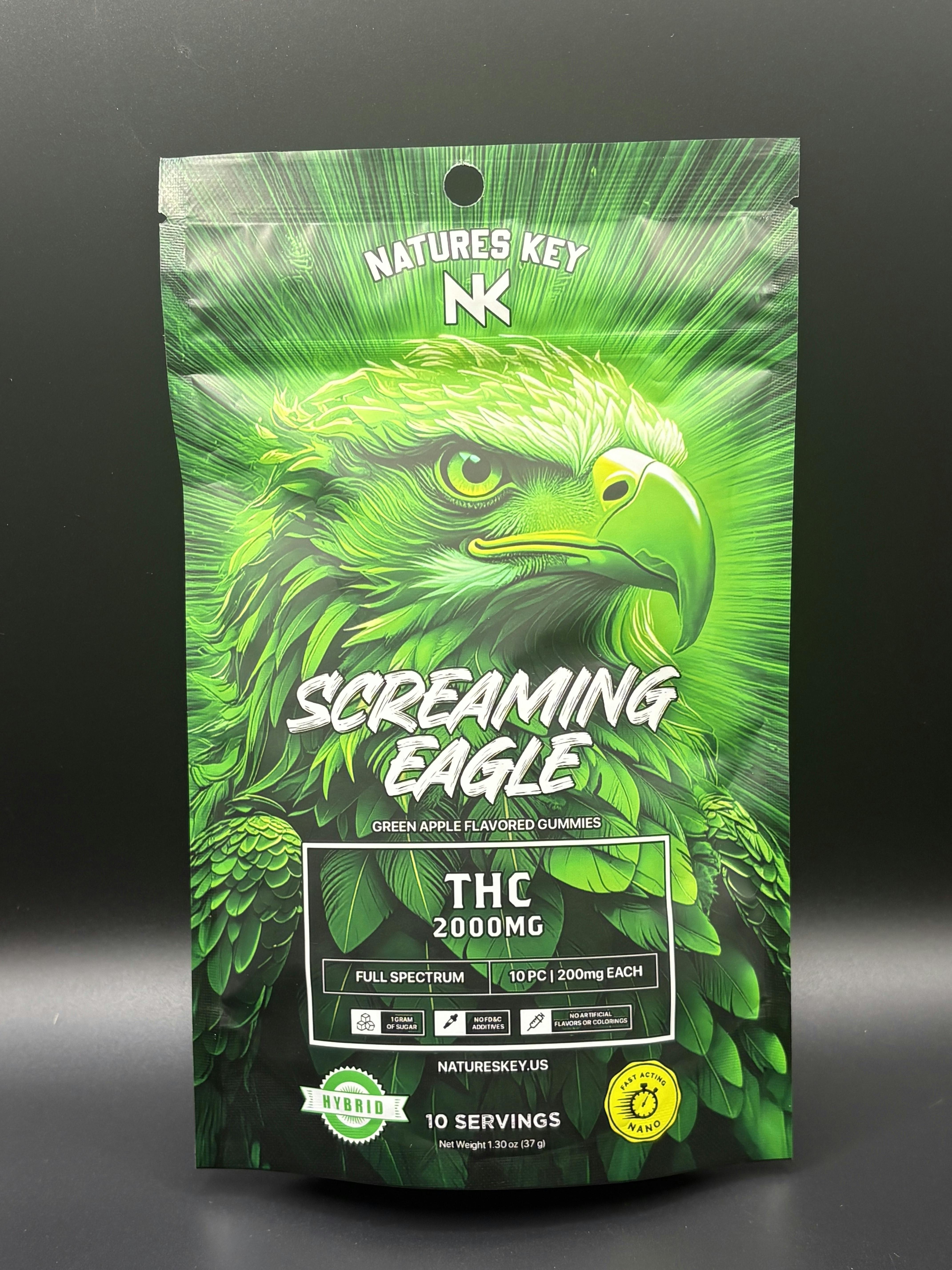 Nature's Key | Green Apple | Screaming Eagle 2000MG | HYBRID | 10 Servings (Tax Included)