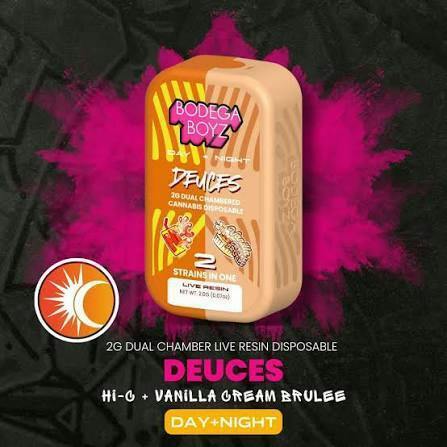 Bodega Boyz | Le Orange x Vanilla Creme Brulee | 2G Deuces Live Resin Disposable (Tax Included)