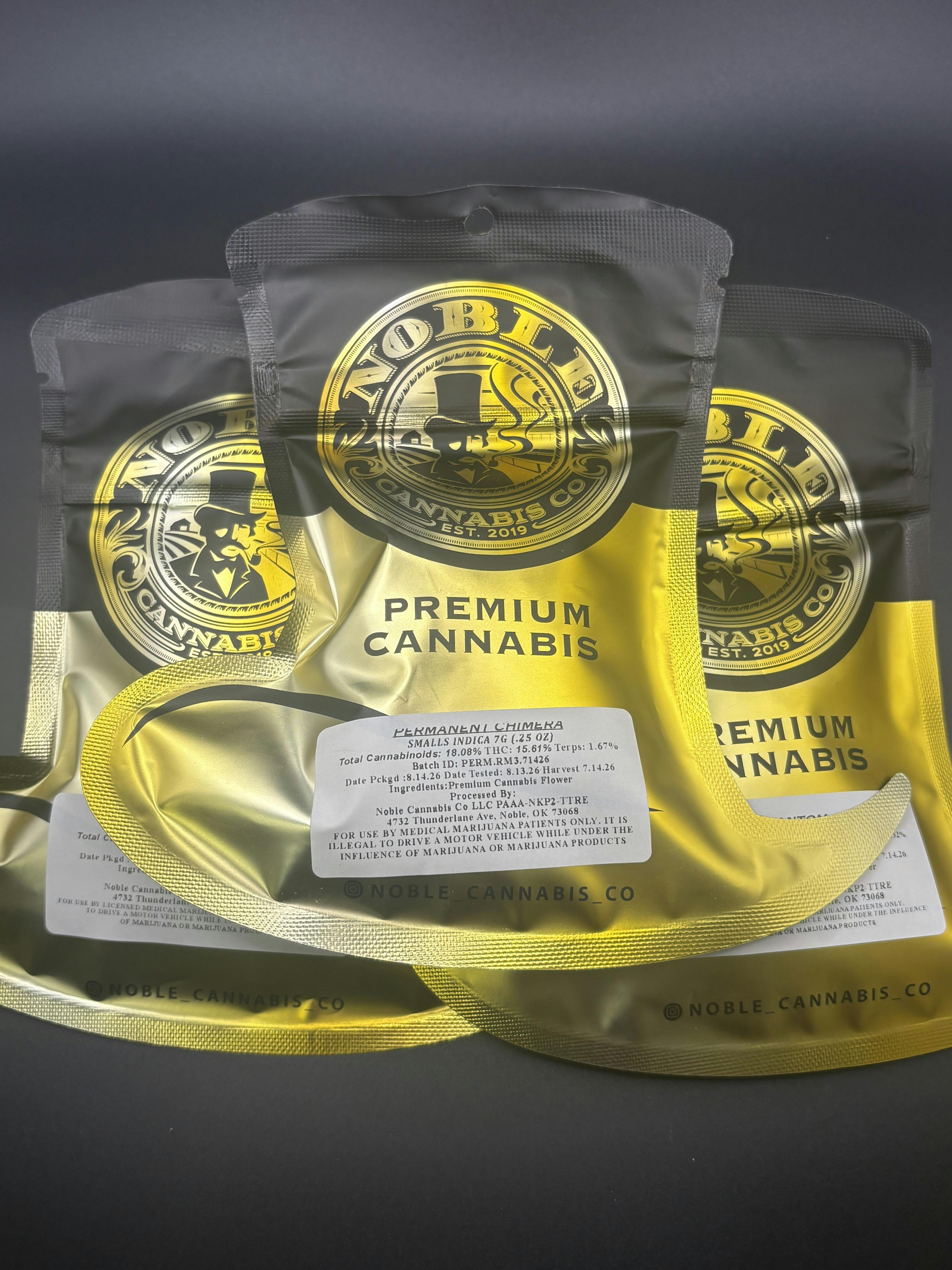 Noble Co. | Permanent Chimera | 7G Pre-Pack Smalls | THC: 15.61% Terps: 1.67% (Tax Included)