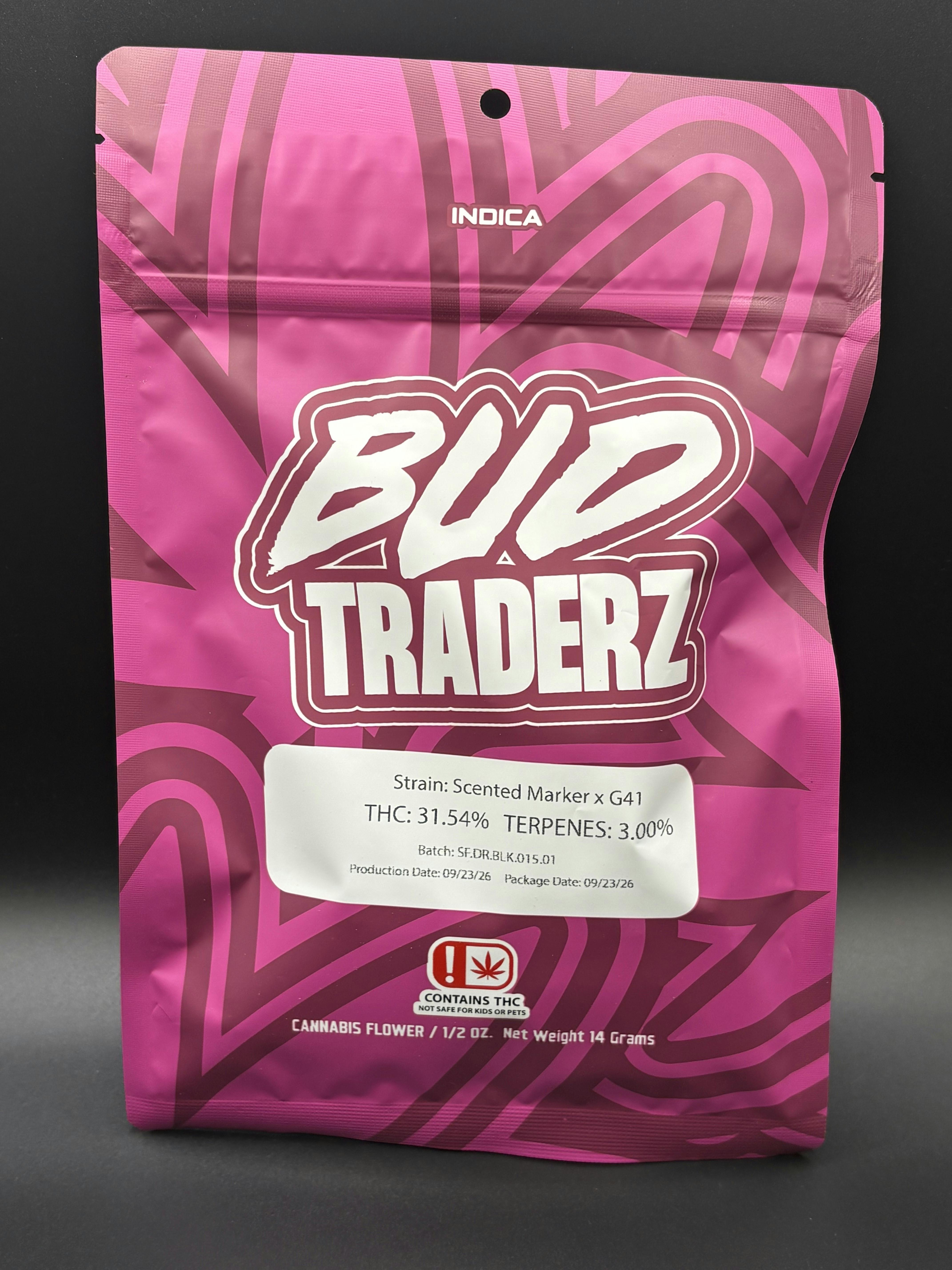 Bud Traderz | Scented Marker x G41 | THC: 31.54% TERPS: 3% | 14G Pre-Pack (Tax Included)