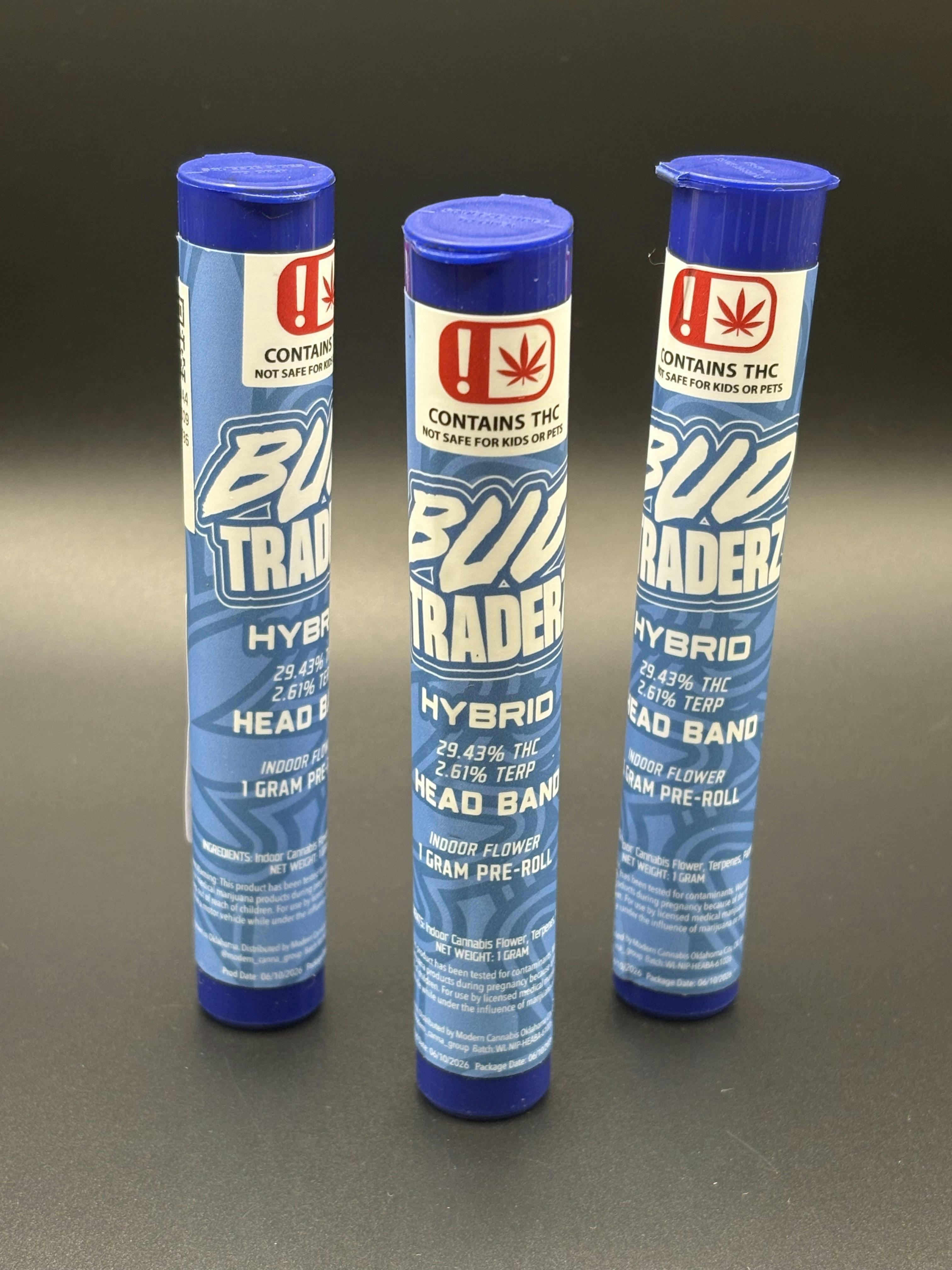 Bud Traderz | Head Band | THC: 29.43% TERPS: 2.61% | 1G Pre-roll (Tax Included)
