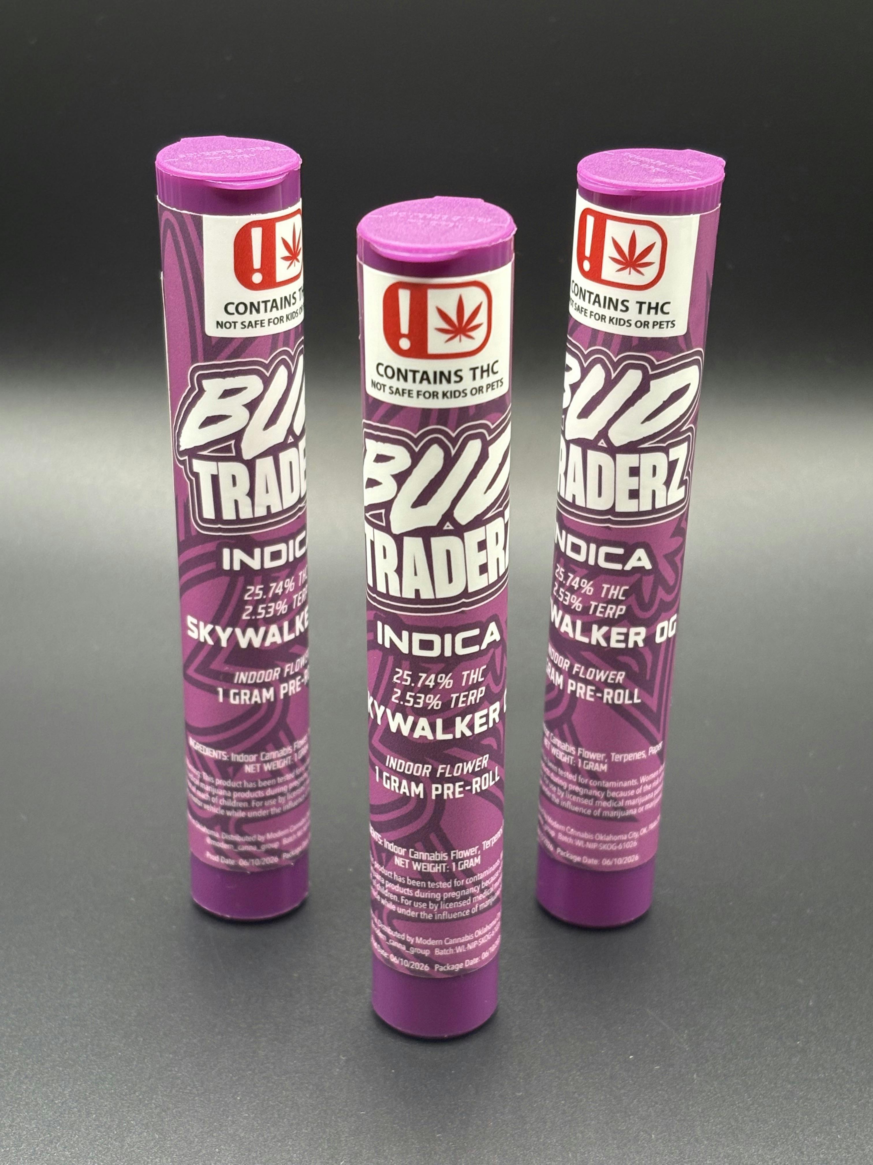 Bud Traderz | Skywalker OG | THC: 25.74% TERPS: 2.53% | 1G Pre-roll (Tax Included)