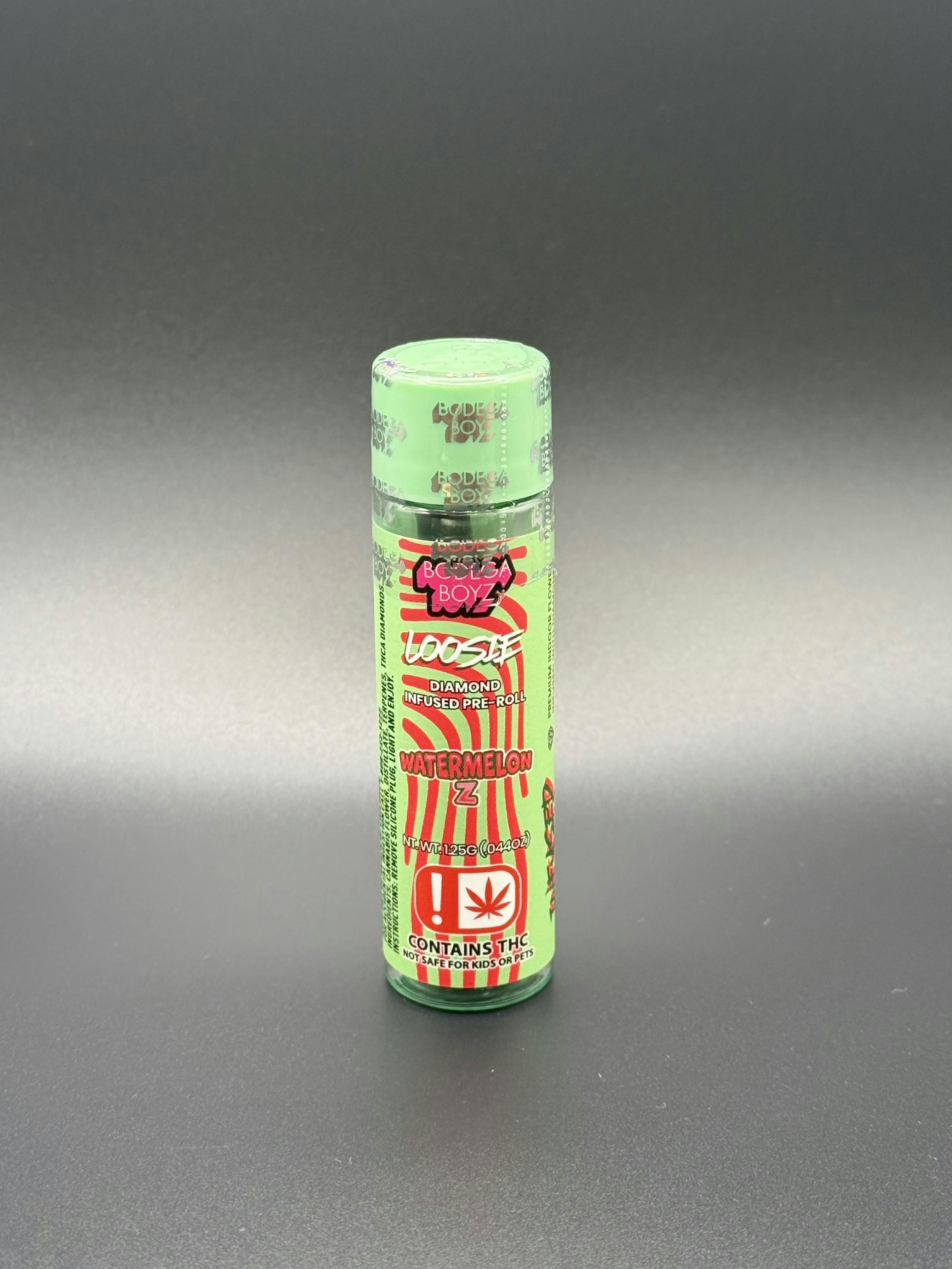 Bodega Boyz | Watermelon Z | THC: 42.51% TERPS: 5.95% | 1.25G Infused Pre-Roll (Tax Included)