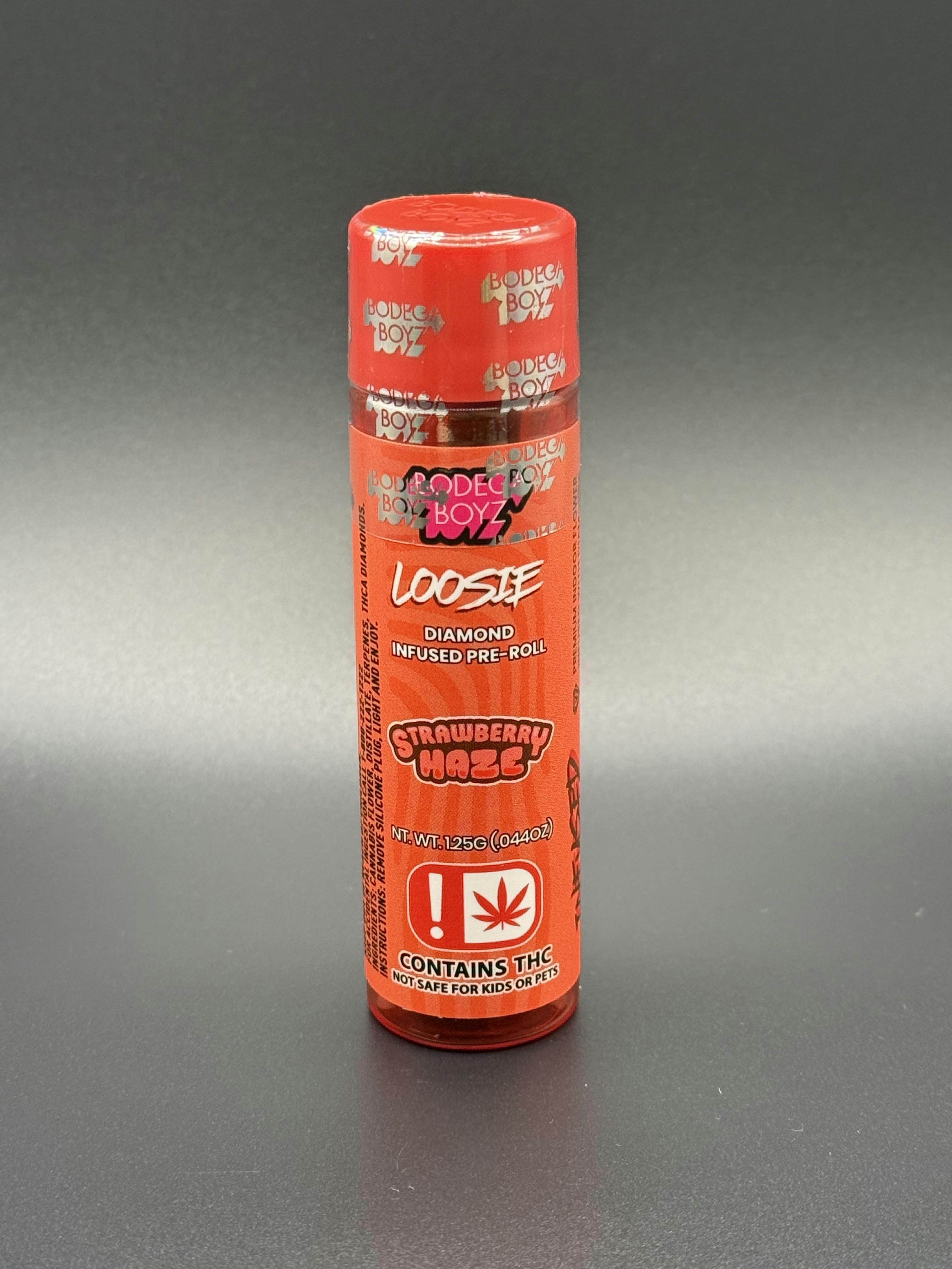 Bodega Boyz | Strawberry Haze | THC: 46.861% TERPS: 4.923% | 1.25G Infused Pre-Roll (Tax Included)