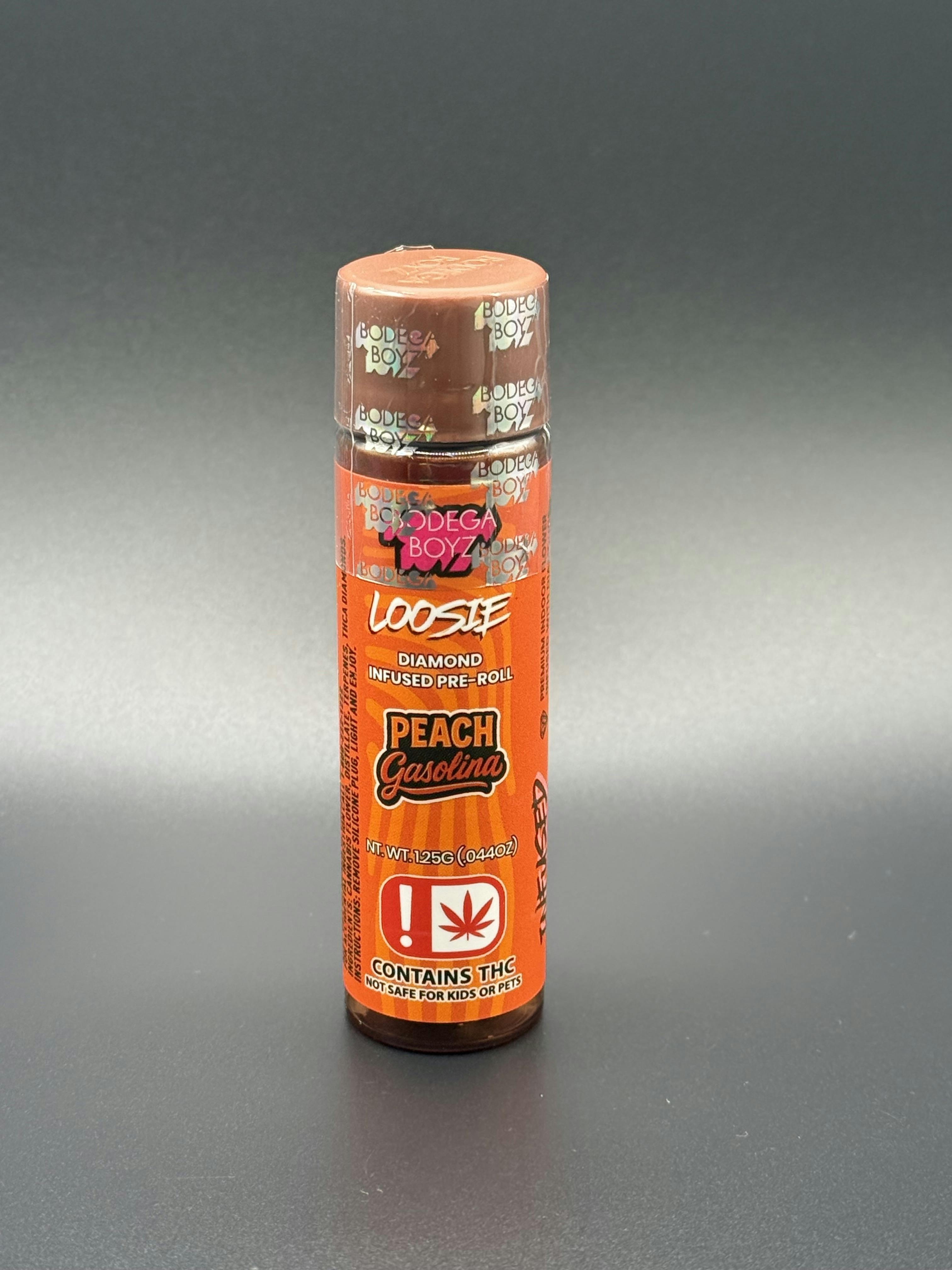 Bodega Boyz | Peach Gasolina | THC: 47.727% TERPS: 5.604% | 1.25G Infused Pre-Roll (Tax Included)