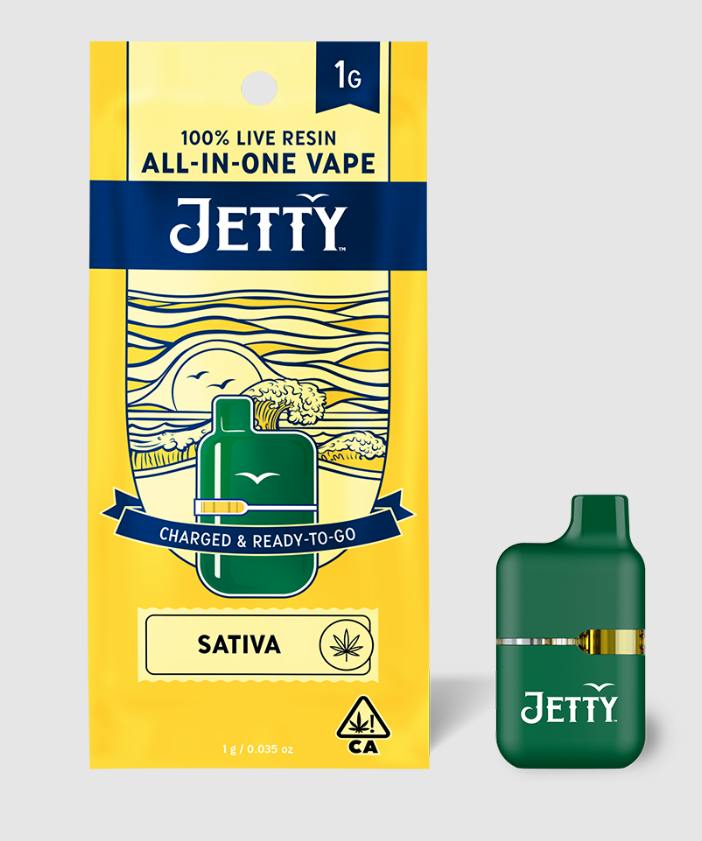 Mini Tank | Super Lemon Haze | Disposable | 1g by Jetty Extracts