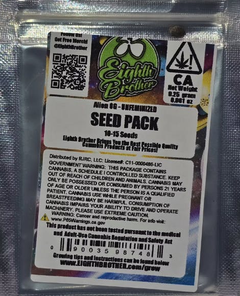Eighth Brother | Alien OG | Unfeminized Seeds | 10pk