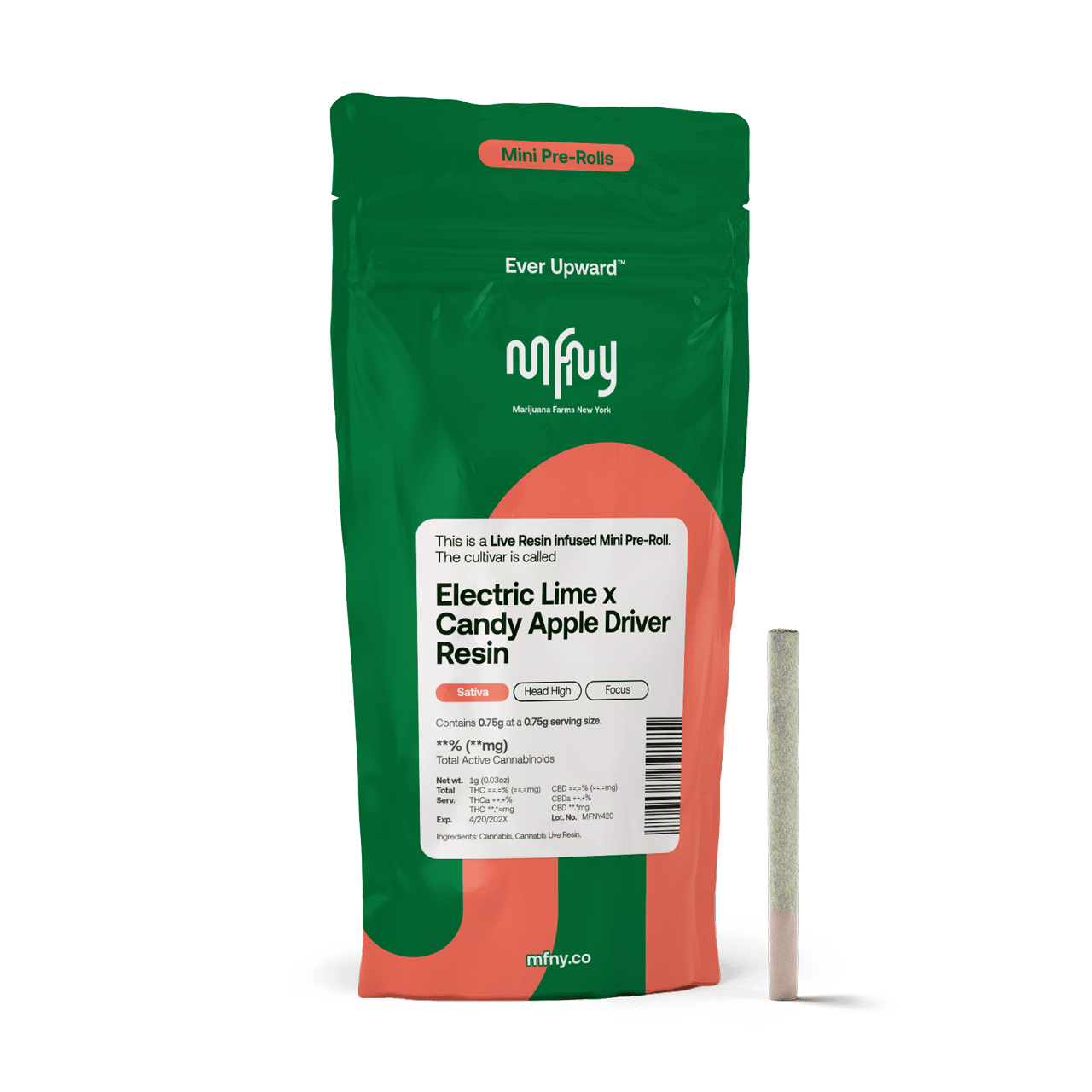 Infused Pre Roll - Electric Lime x Candy Apple Driver - 0.75g