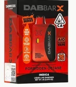 VAPE- DABBAR X LIQUID LIVE DIAMONDS Forbidden Octane 1G