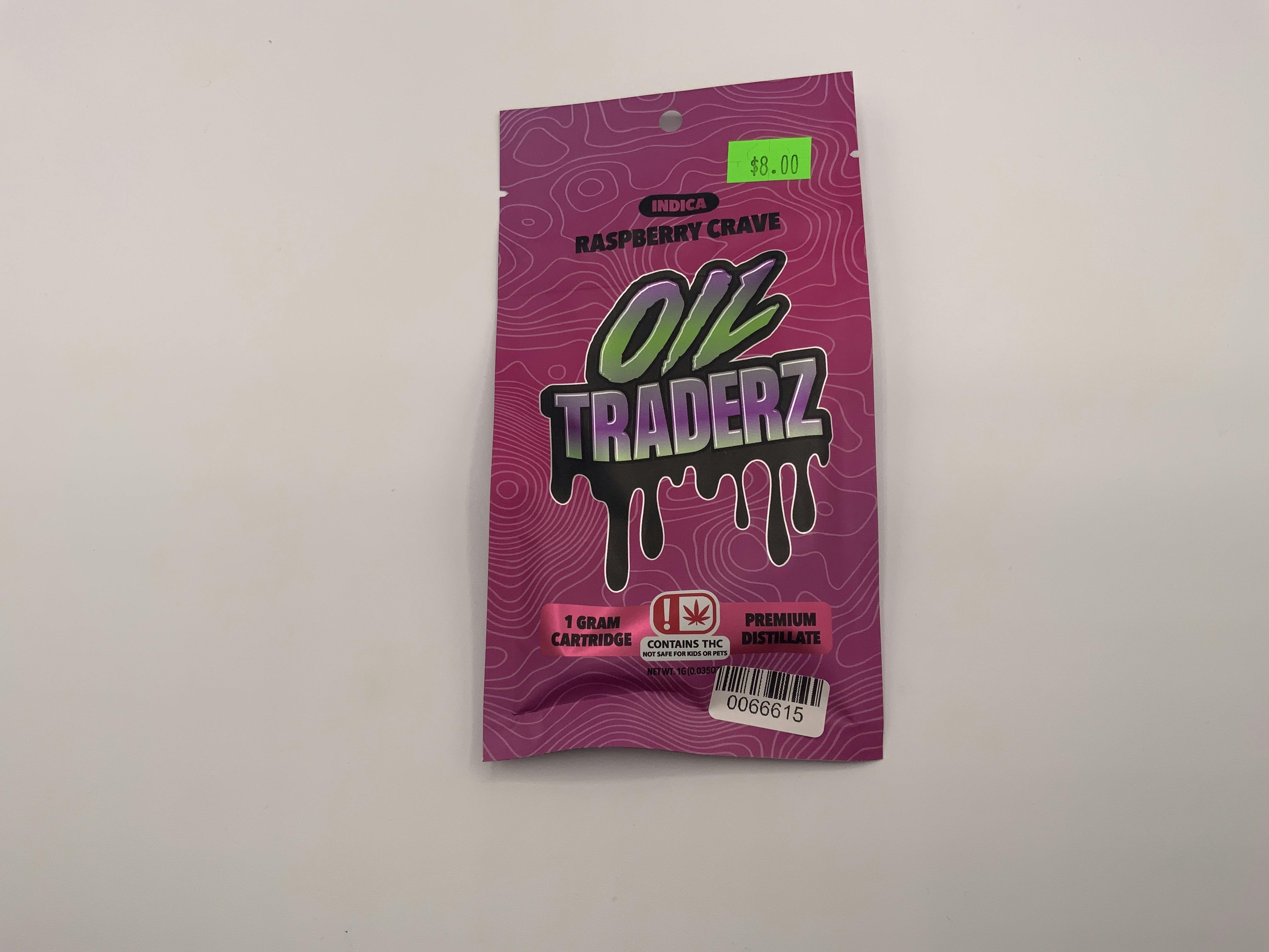 1g Raspberry Crave Cartridge - Oil Traderz (Indica) by Oil Traderz