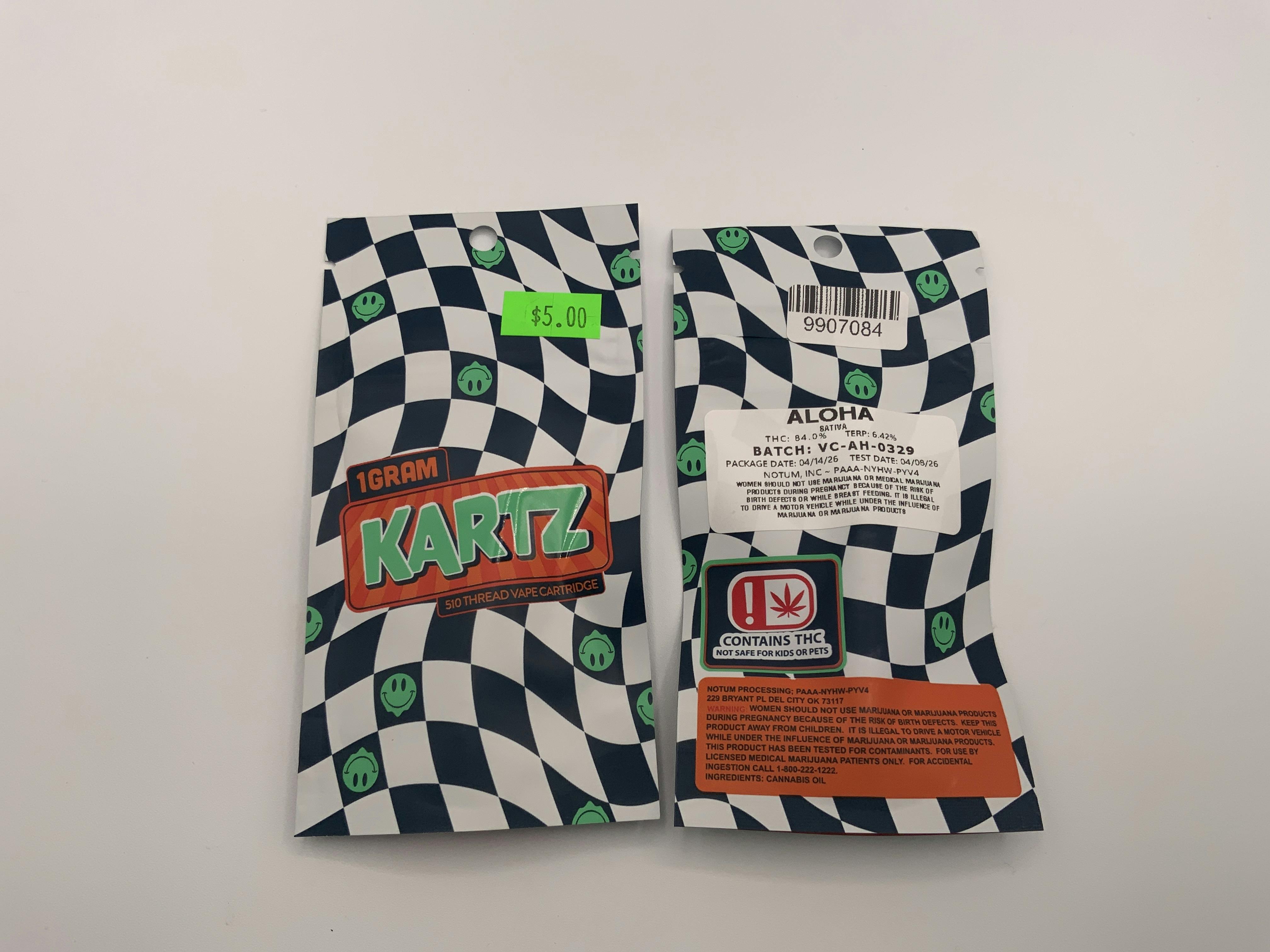 Kartz Aloha 1g Cartridge at Mk's Cure It With Cannabis