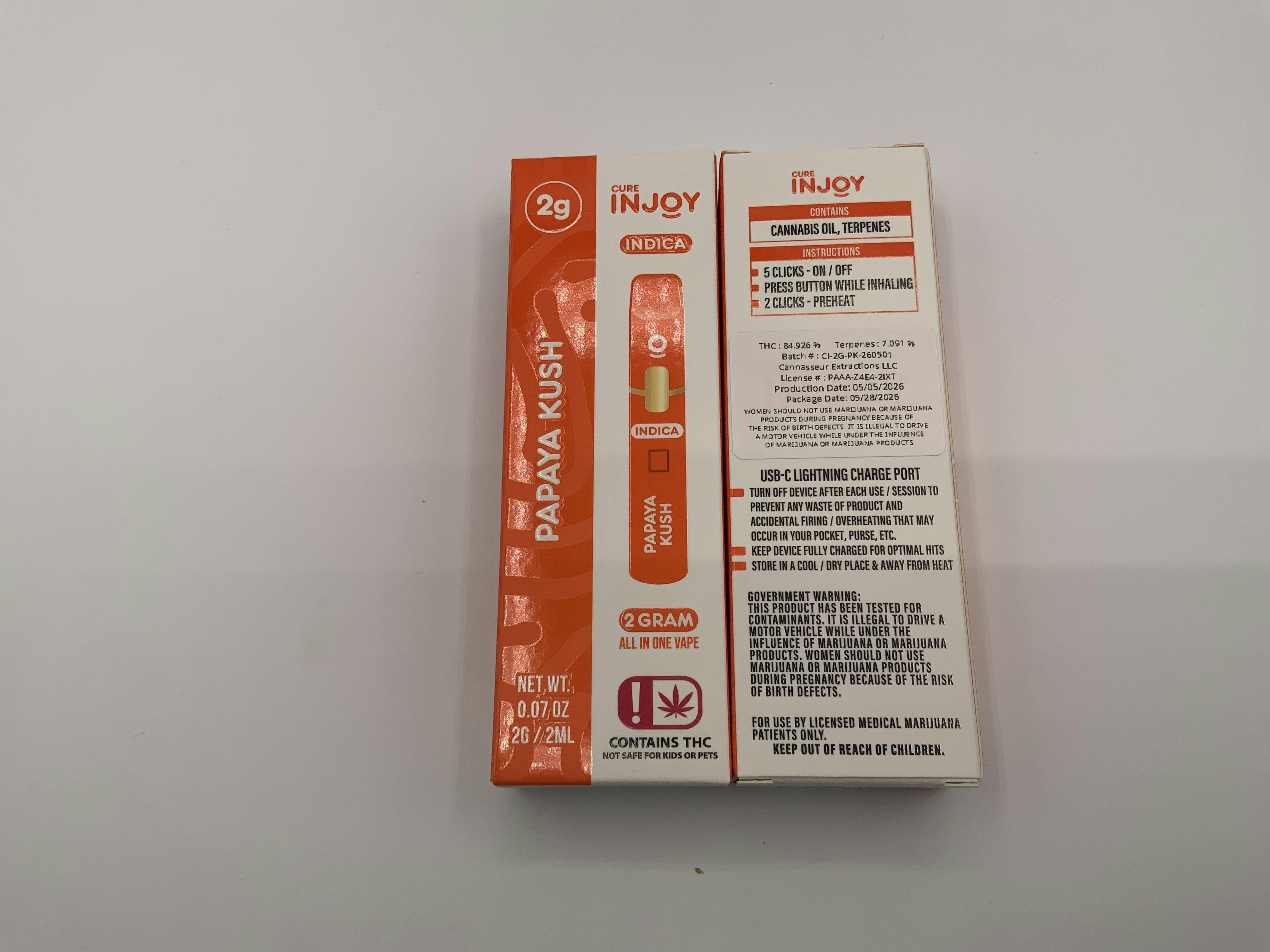 Papaya Kush | AIO | 2g by Cure INJOY