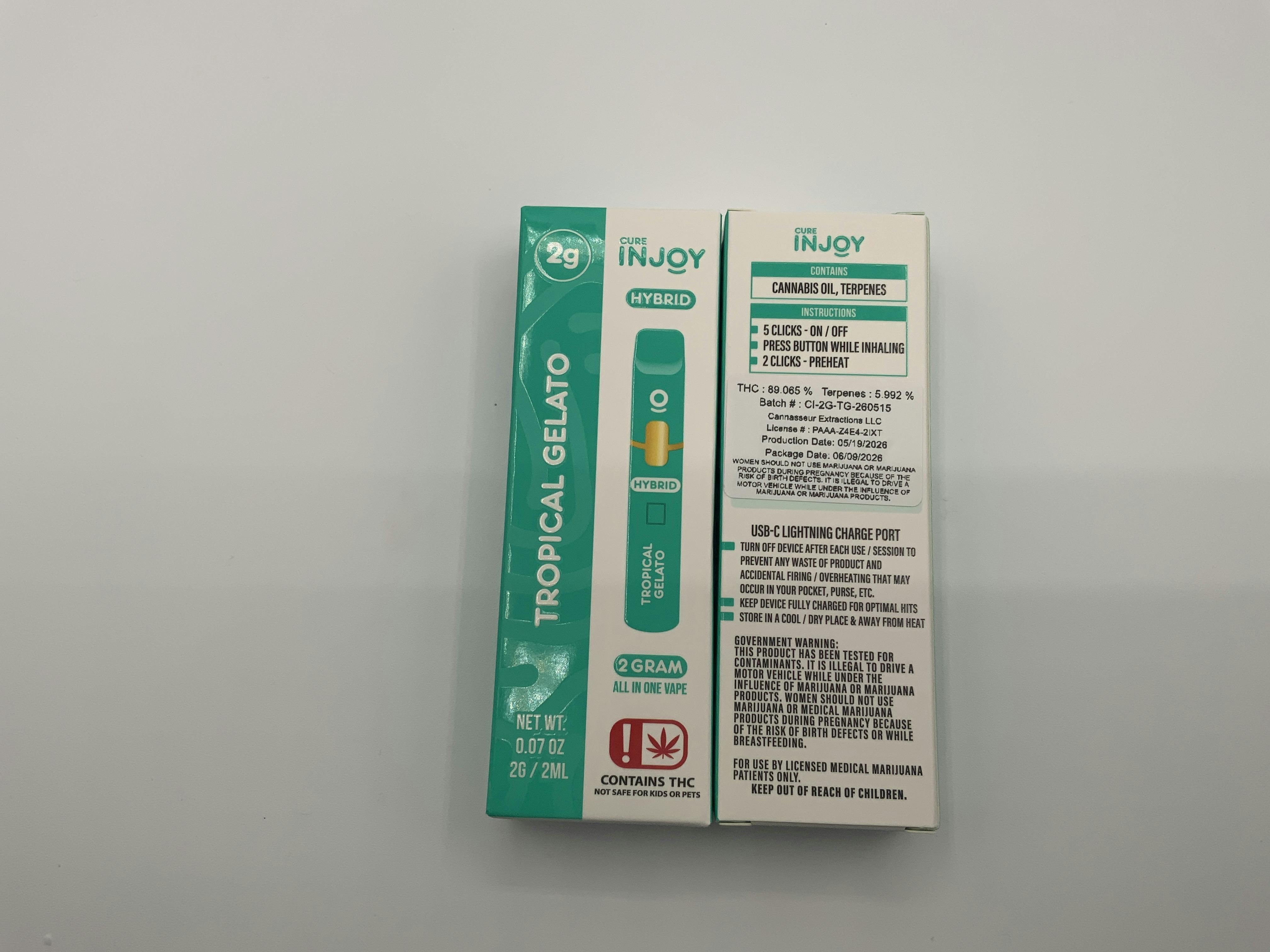 Tropical Gelato | AIO | 2g by Cure INJOY