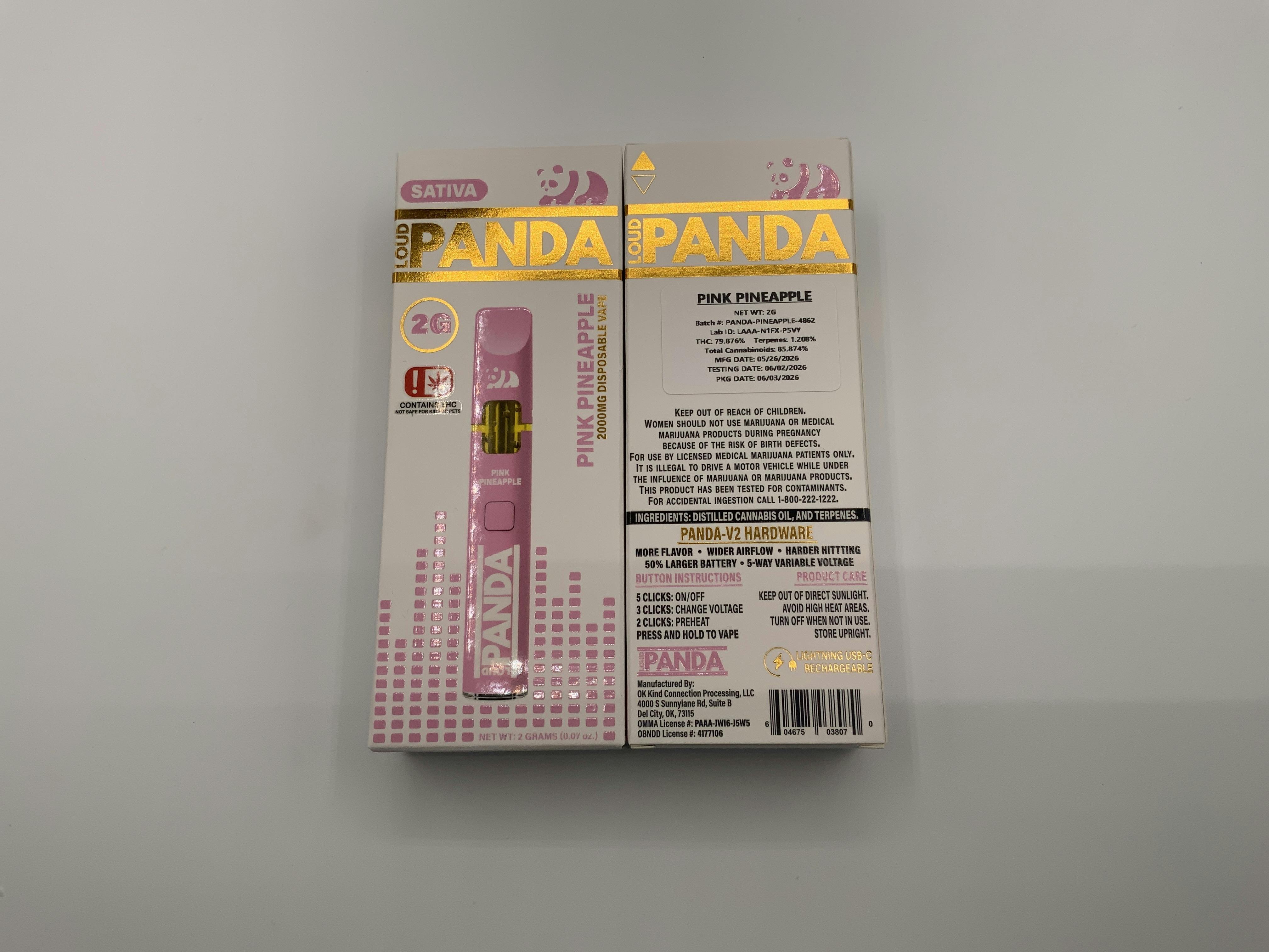 Pink Pineapple | Disposable | 2g by Loud Panda