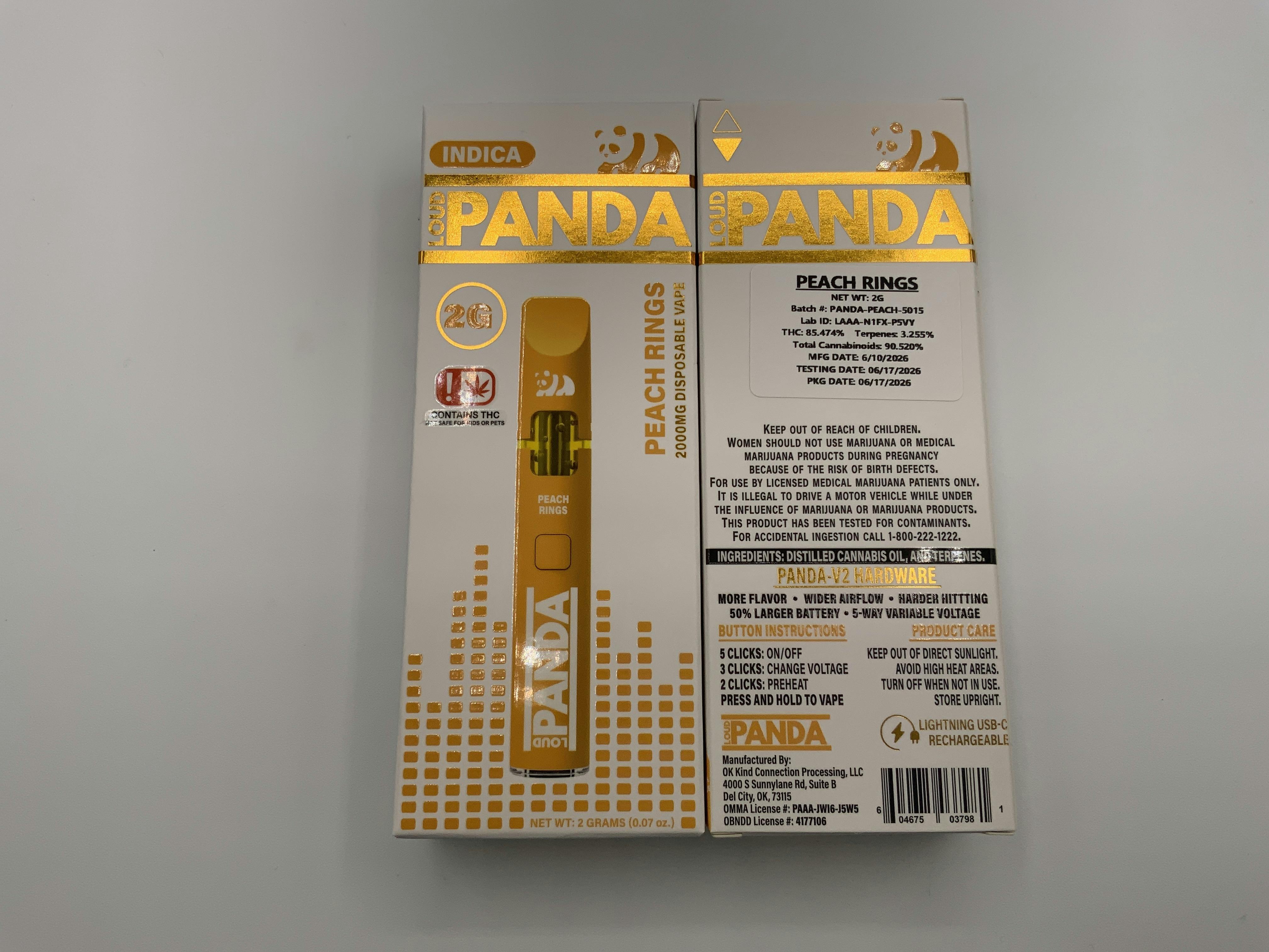 Peach Rings | Disposable | 2g by Loud Panda
