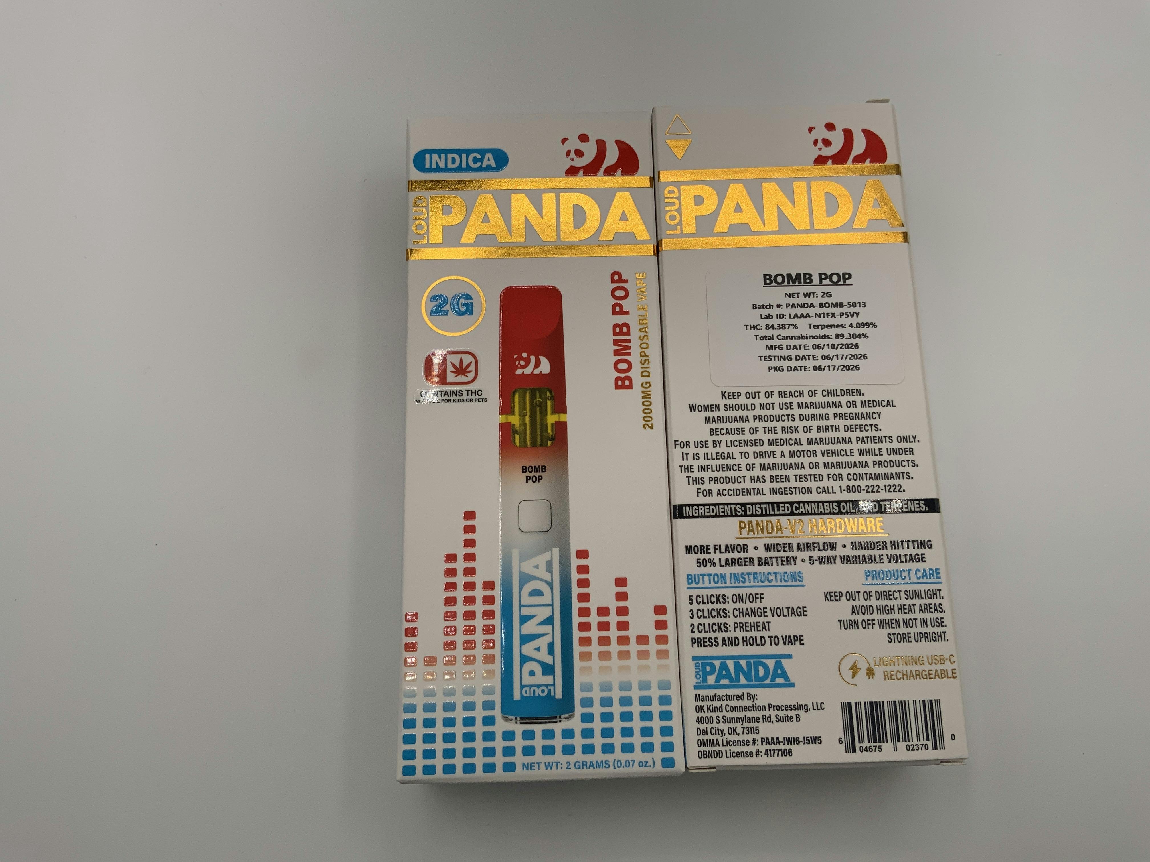 Bomb Pop | Disposable | 2g by Loud Panda