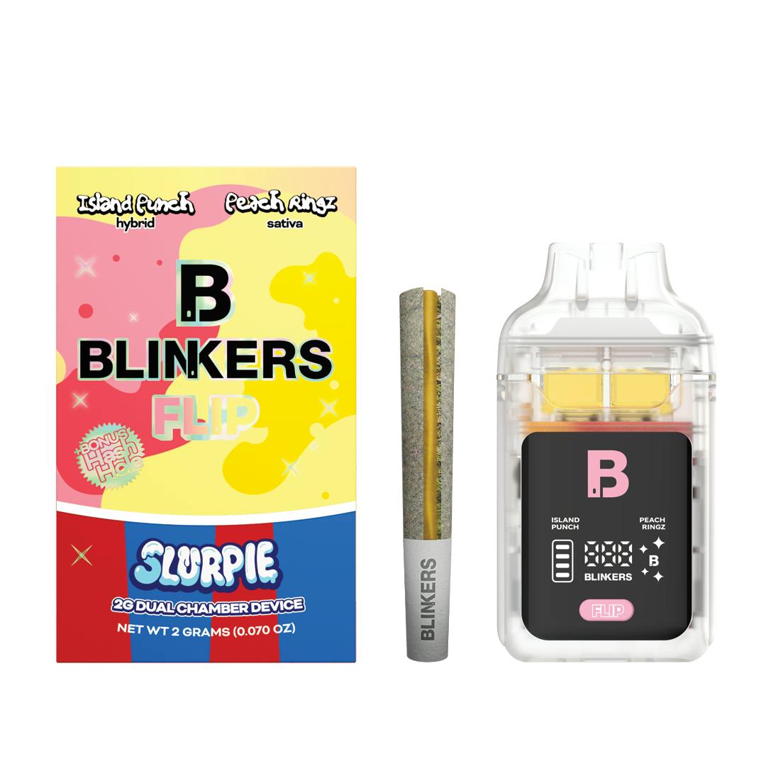 2G Blinkers FLIP Dispo /with hash hole preroll - Island Punch / Peach Rings