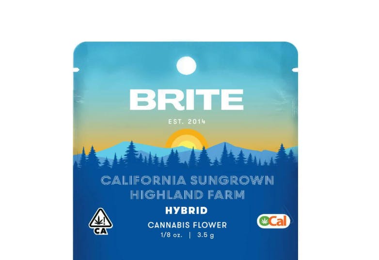 BRITE Highland OCal Flower (14g) - Hybrid - Biscotti Sherb