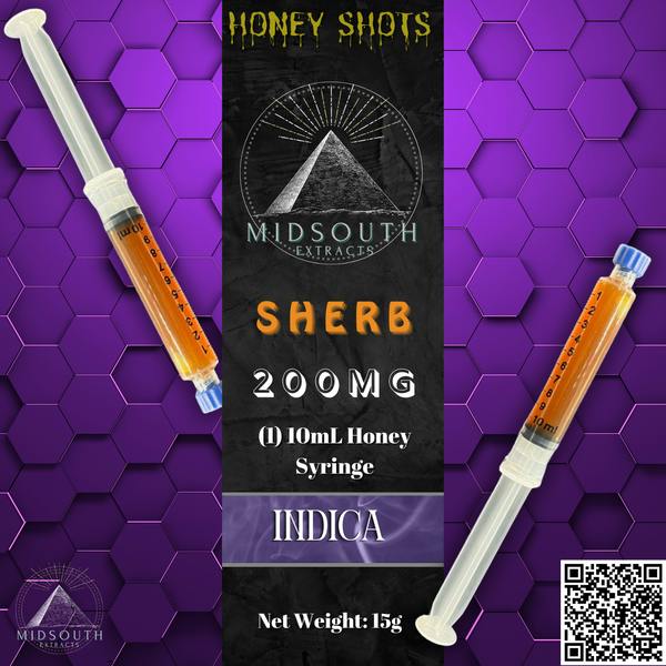 200mg Infused Honey Shots - Sherb by MidSouth Extracts