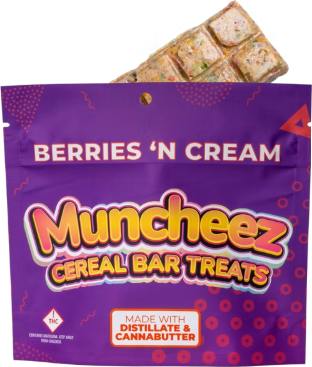 Muncheez | 100mg | Berries N Cream | Cereal Bars
