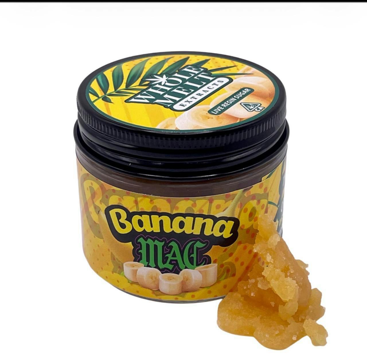 Whole Melt - 1 0z Live Resin Sugar - Banana Mac