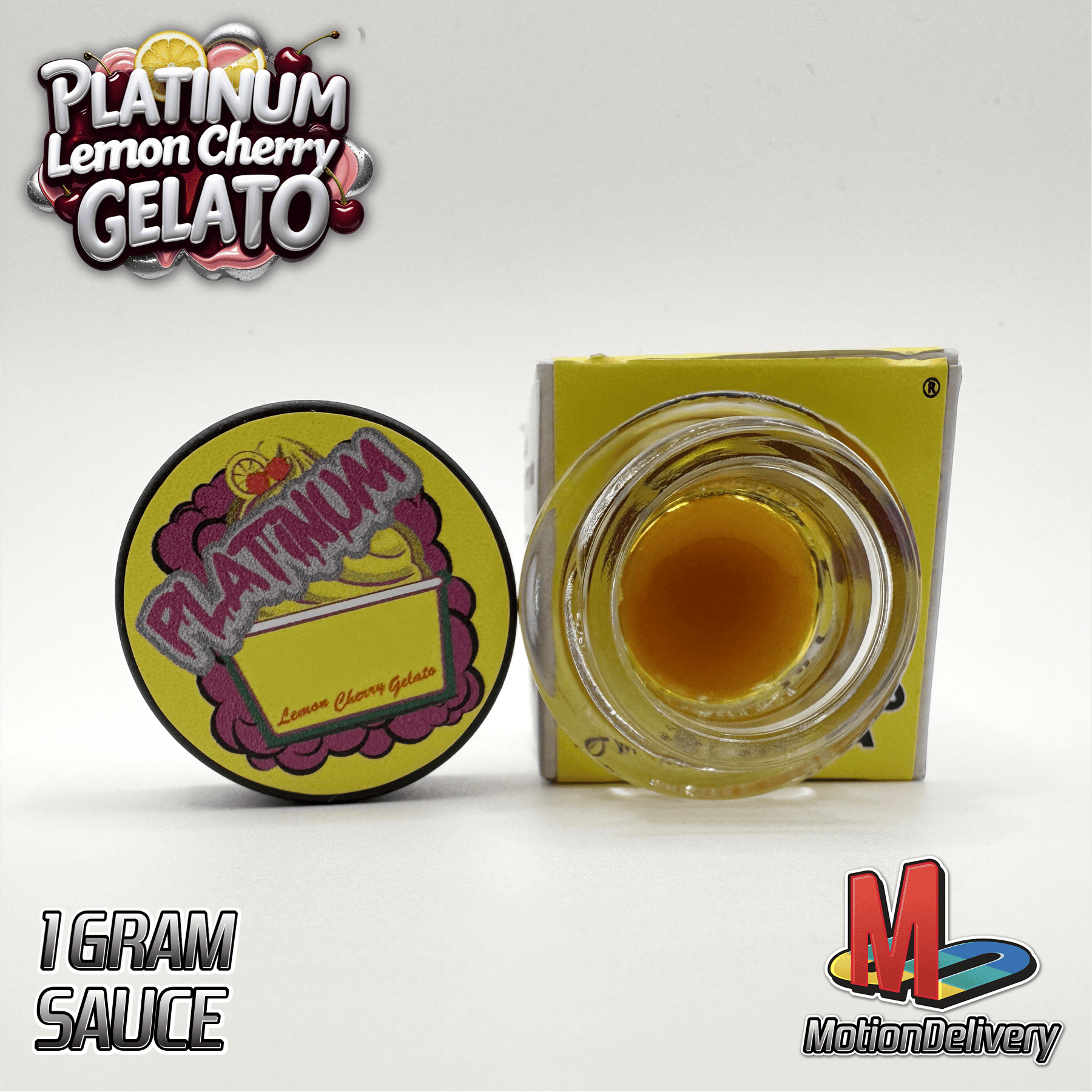 Platinum Lemon Cherry Gelato Sauce