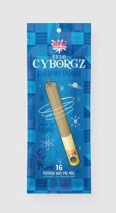 Hy-R Cyborgz Liquid Diamond Infused Pre Roll 1G | Blueberry Crumble by Goldkine