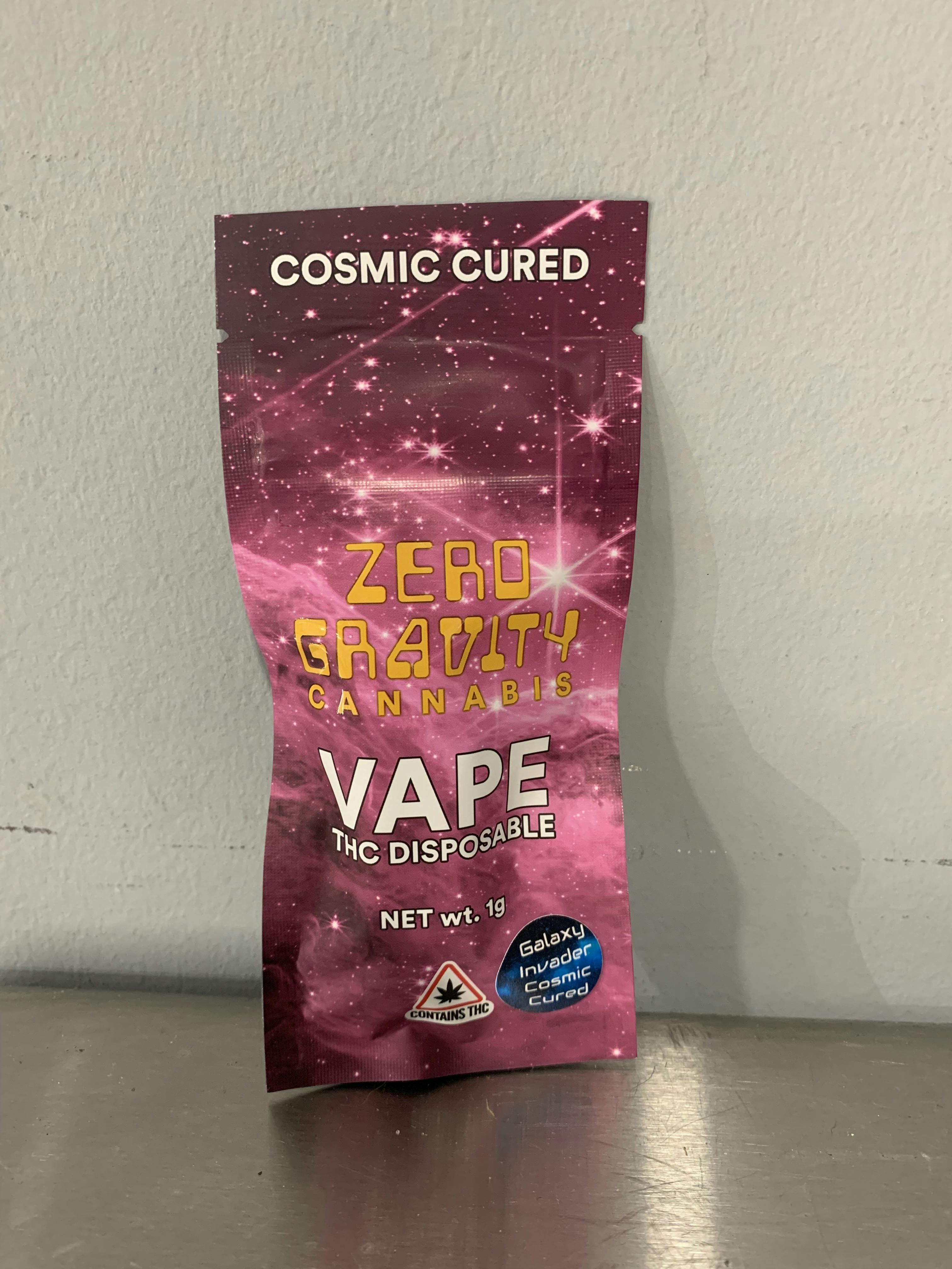 1g Cosmic Cured Disposable Cartridge - Galaxy Invader 60/40 Indica