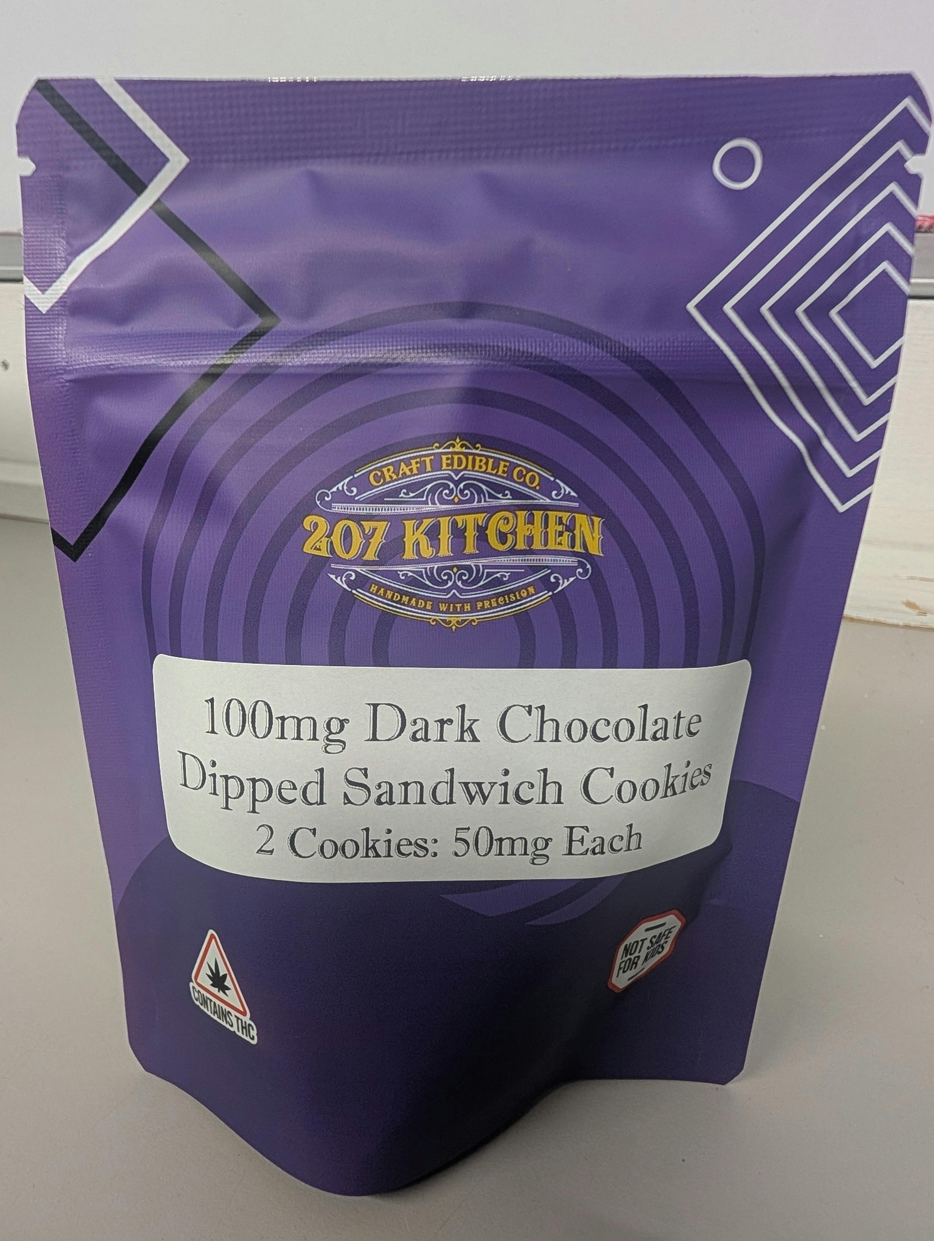207 Kitchen Edibles | Dark Chocolate Dipped Oreo | 100mg cannabis product