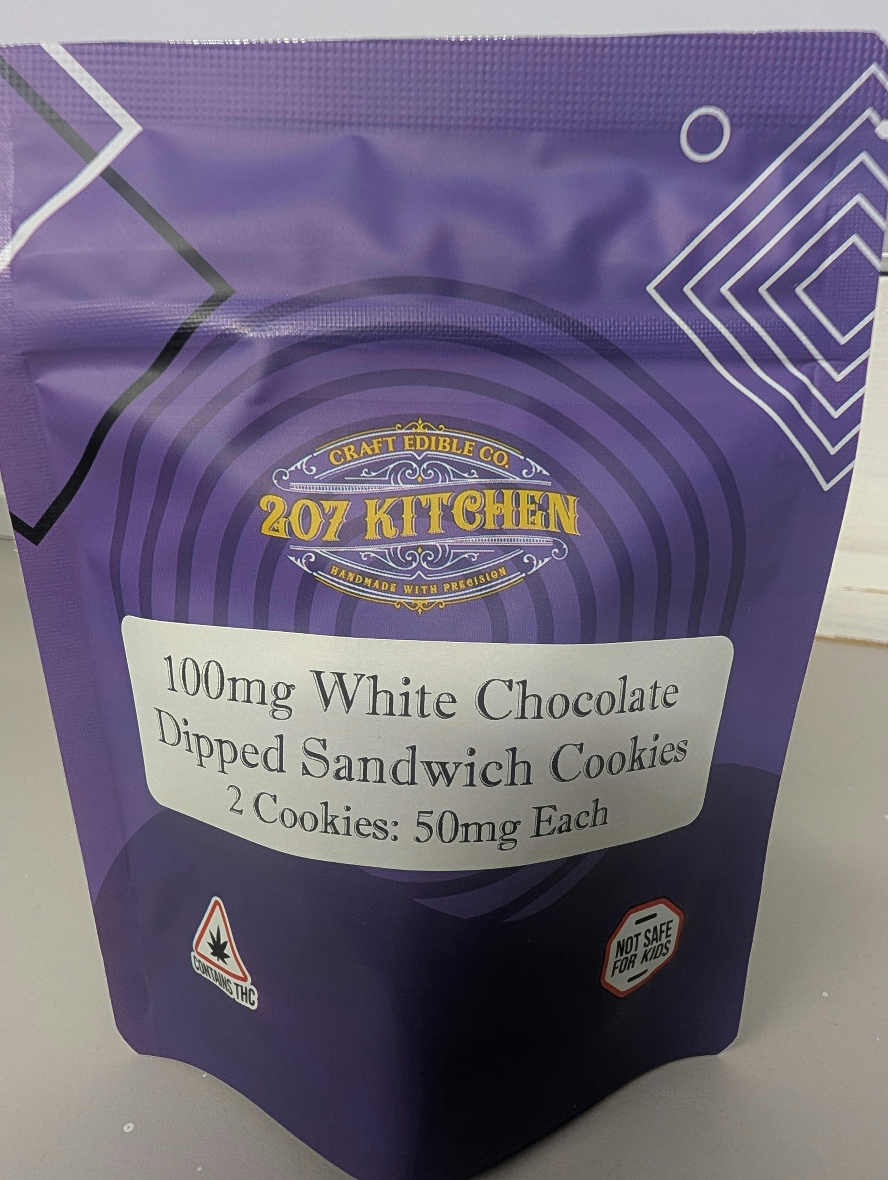 207 Kitchen Edibles | White Chocolate Dipped Oreo | 100mg cannabis product