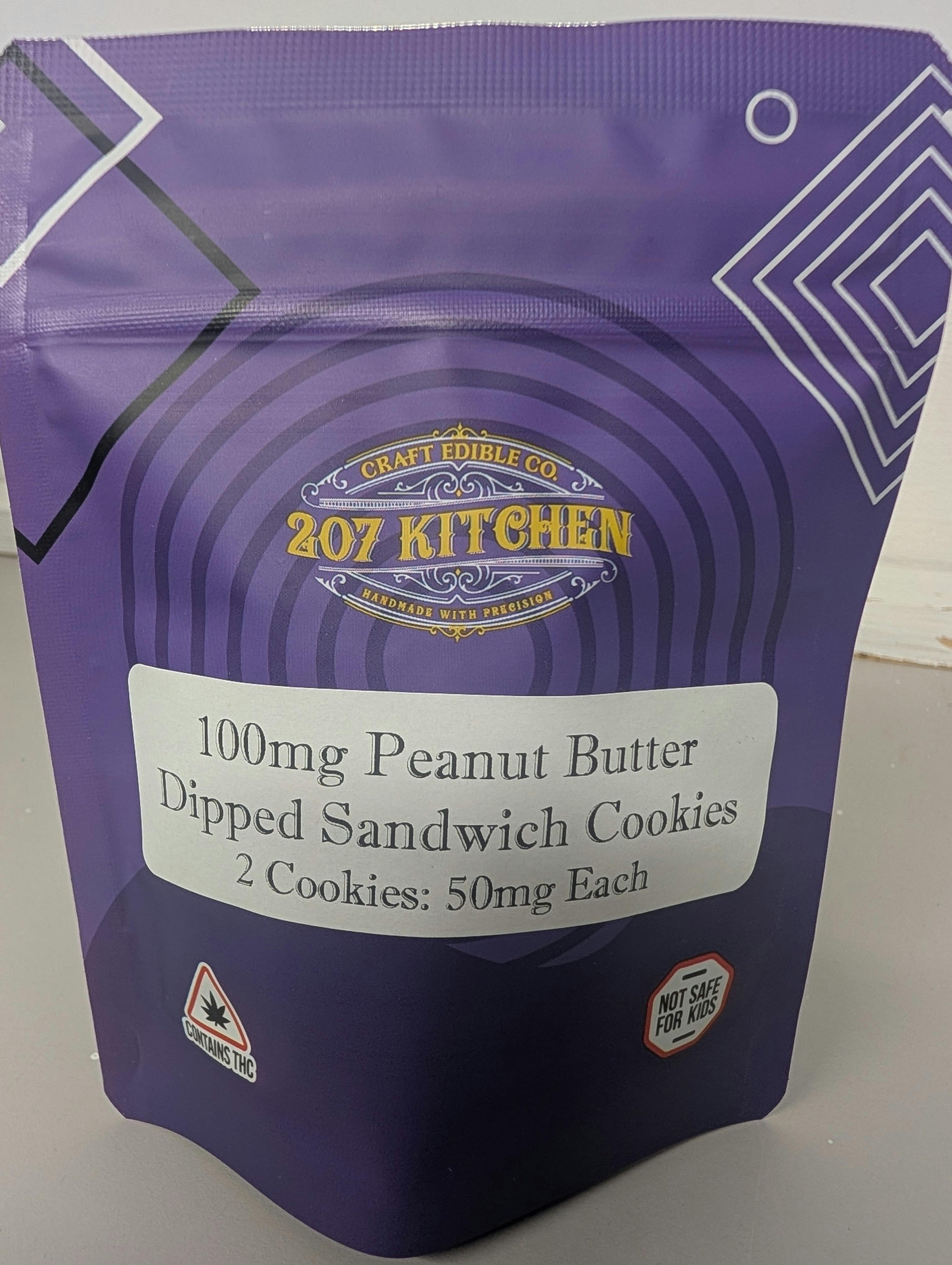 207 Kitchen Edibles | Peanut Butter Dipped Oreo | 100mg cannabis product