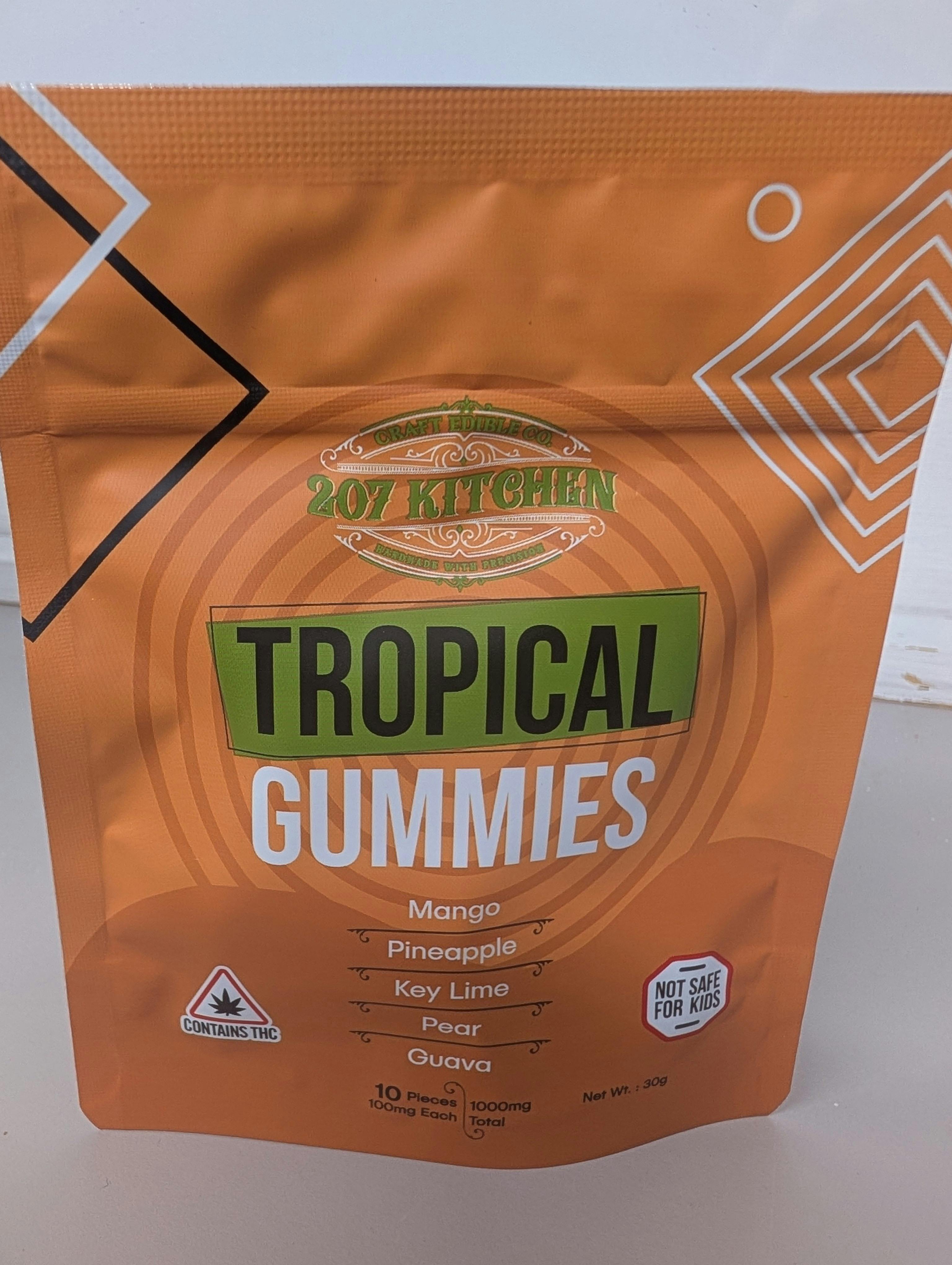 207 Kitchen Edibles | Tropical Gummies | 1000mg cannabis product