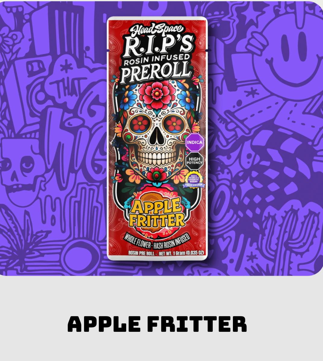 RIPs (Rosin Infused Preroll) - Apple Fritter by HeadSpace Alchemy