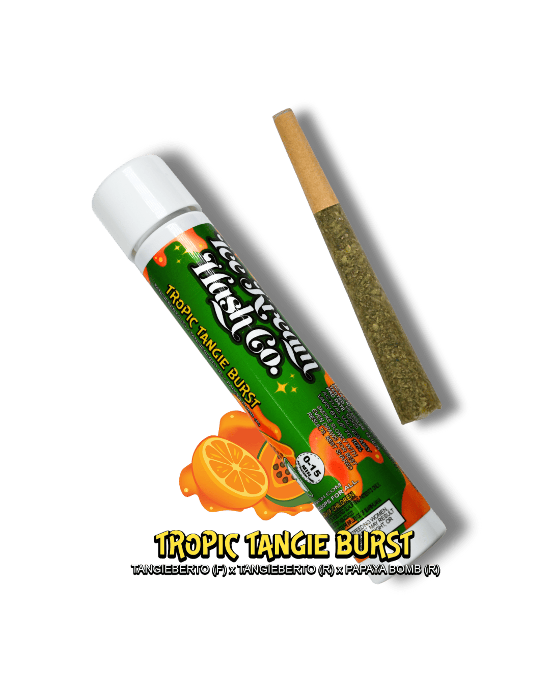 Tropic Tangie Burst | Rosin Infused Joint | 1g by Ice Kream Hash Co.