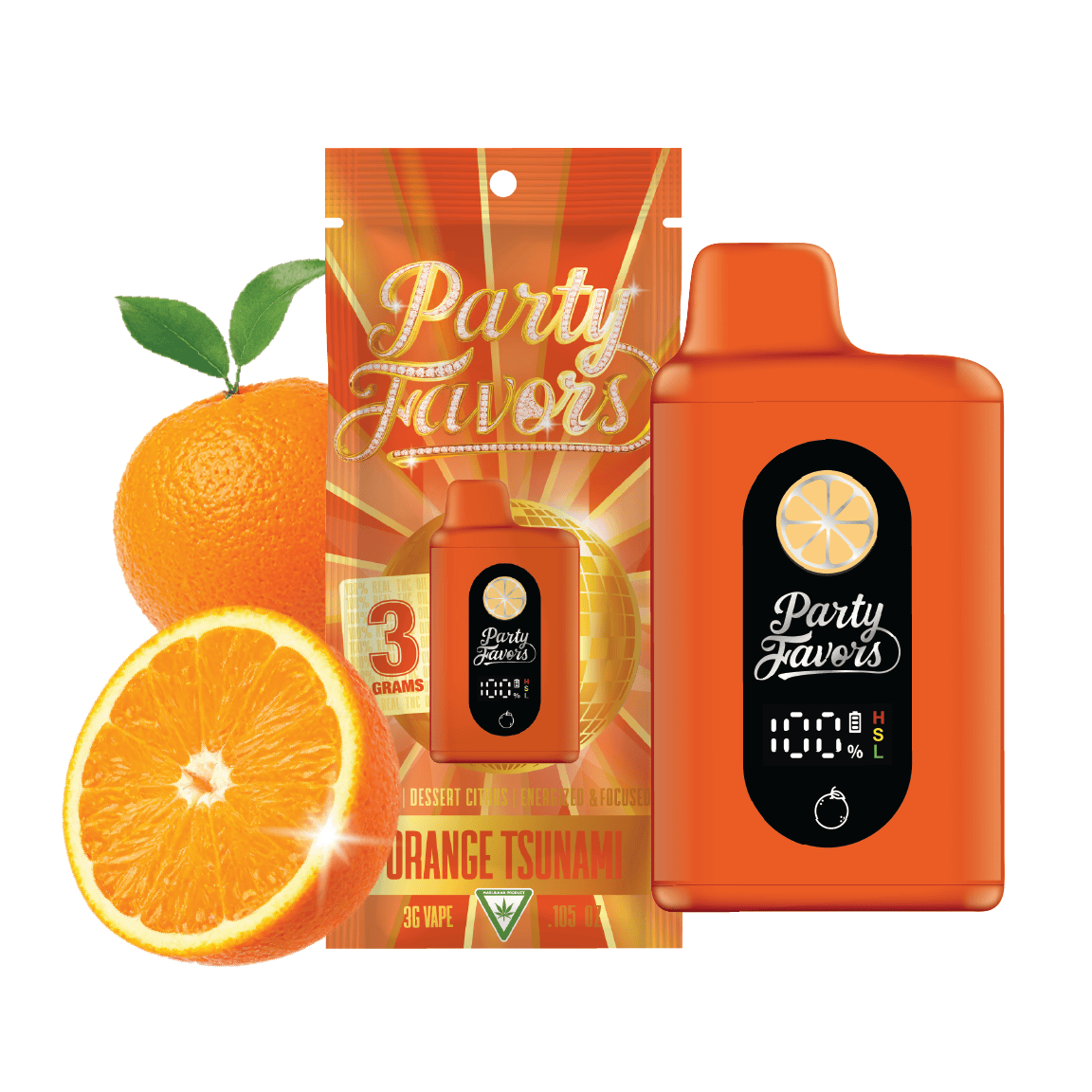 Party Favors | Orange Tsunami | Juicebox Disposable | 3g by Party Favors