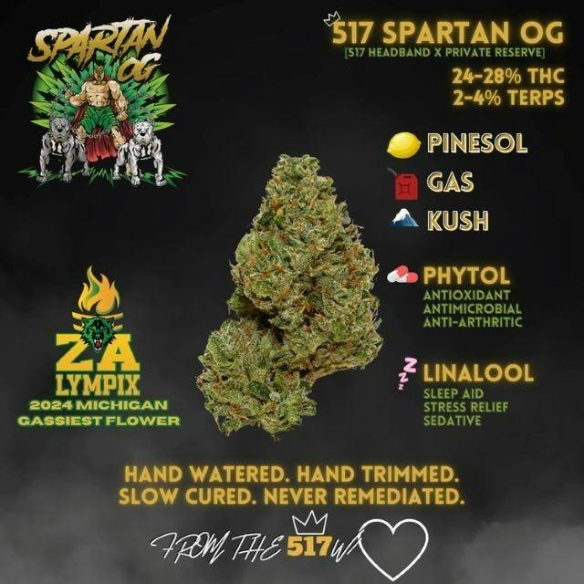 517 Premier - Spartan OG - 1.5g Handrolled Preroll