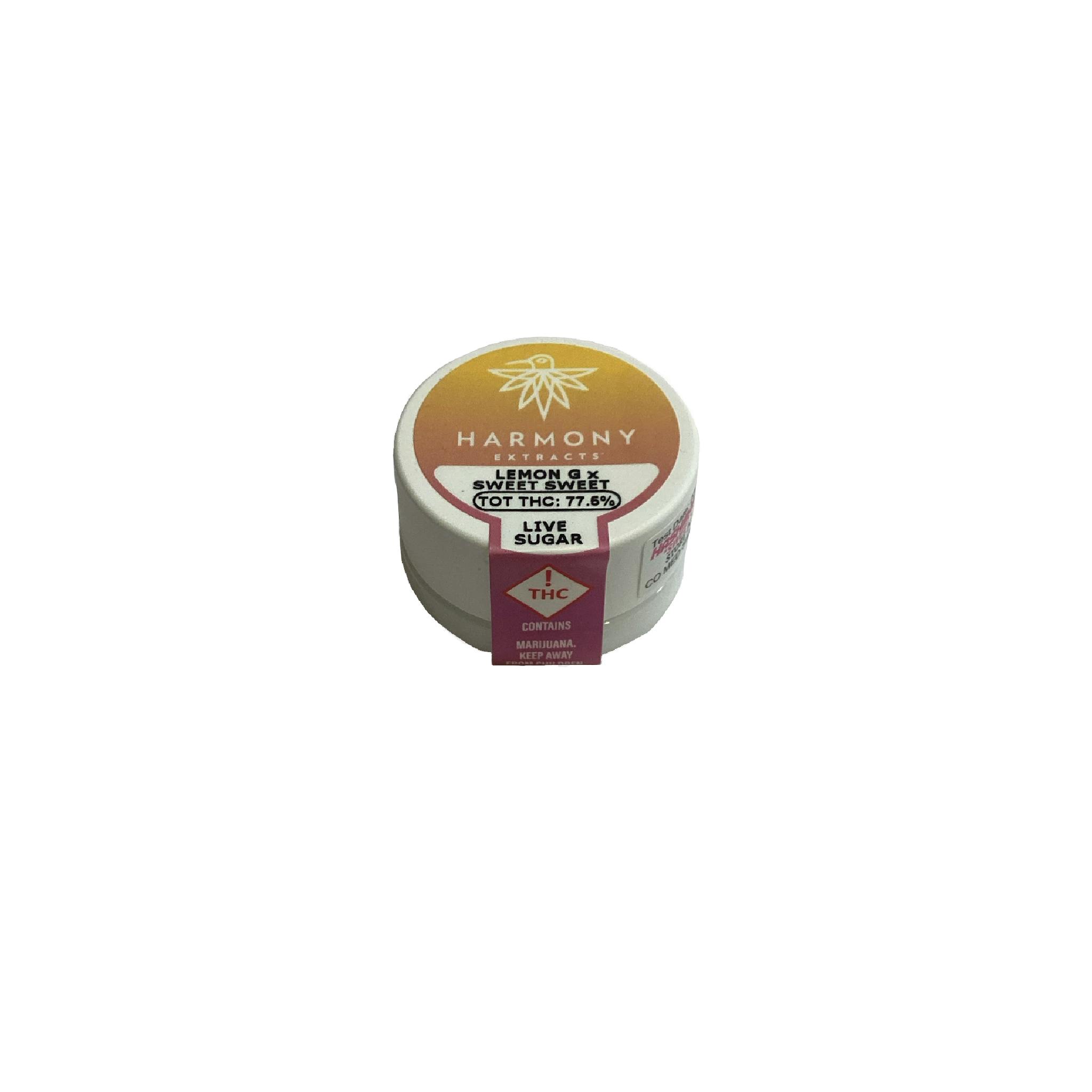 Harmony | 1g Live Sugar | Lemon G x Sweet Sweet