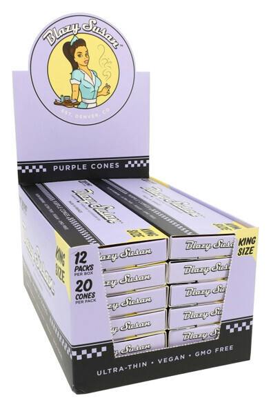 King Size Purple Cones | Rolling Papers | Accessories | 3ct