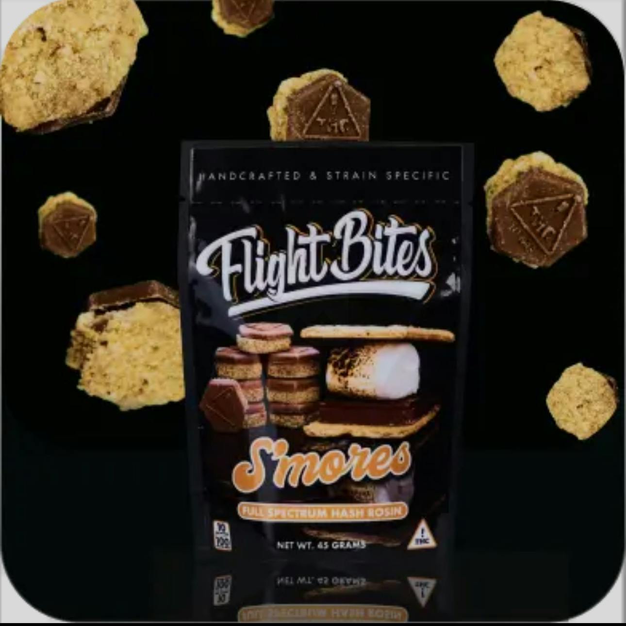 Rosin Gummy- 100mg Flight Bites- S'mores