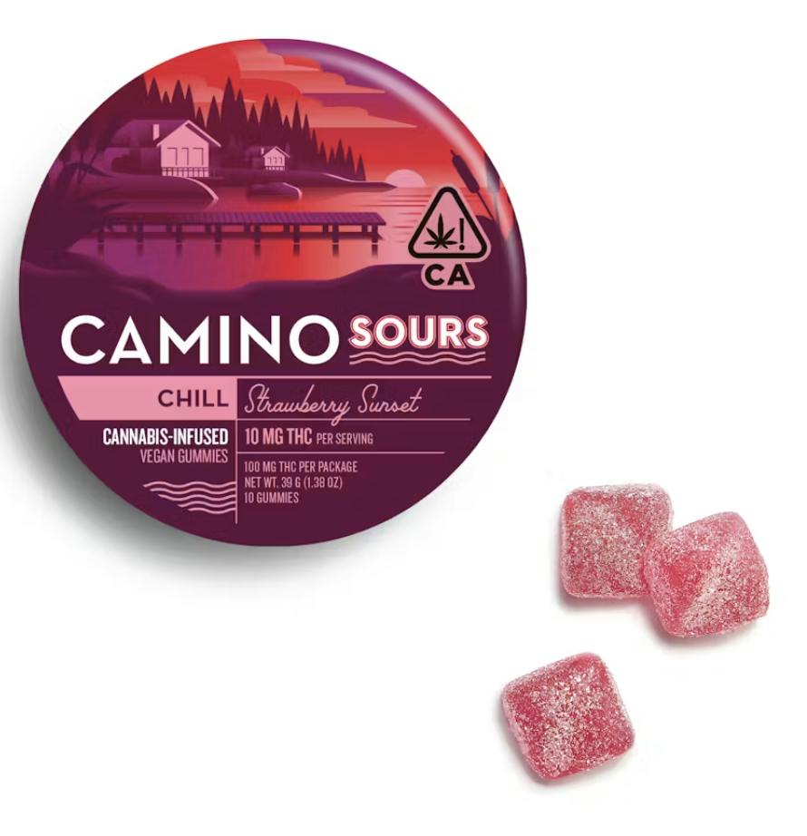 Camino Sours Strawberry Sunset 10mg THC 10 Pack