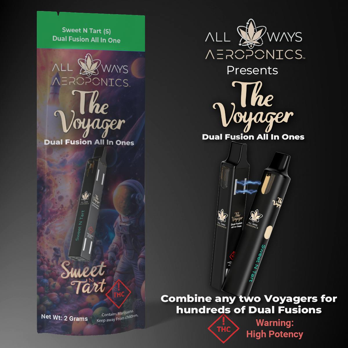 All Way Aeroponics | Sweet N Tart | Dual Fusion Disposable | 2g by All Ways Aeroponics