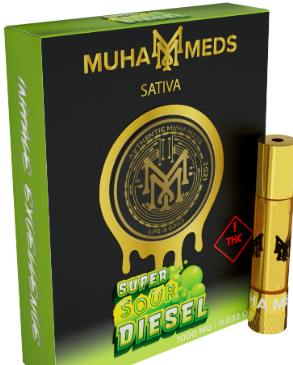 Muha Meds | Super Sour Diesel | Cartridge | 1g by Muha Meds