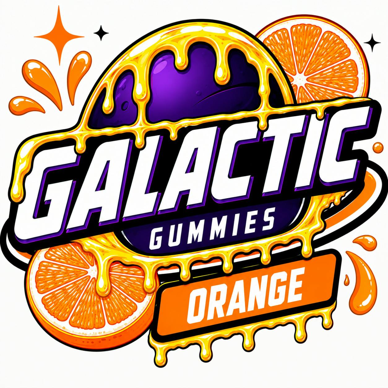 Galactic 100mg Gummies- Orange