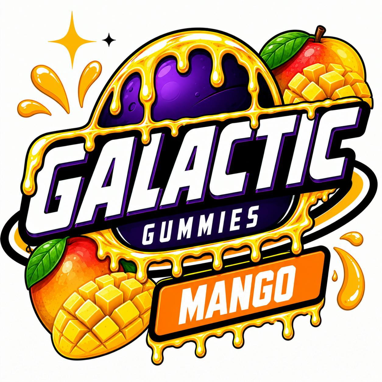 Galactic 100mg Gummies- Mango
