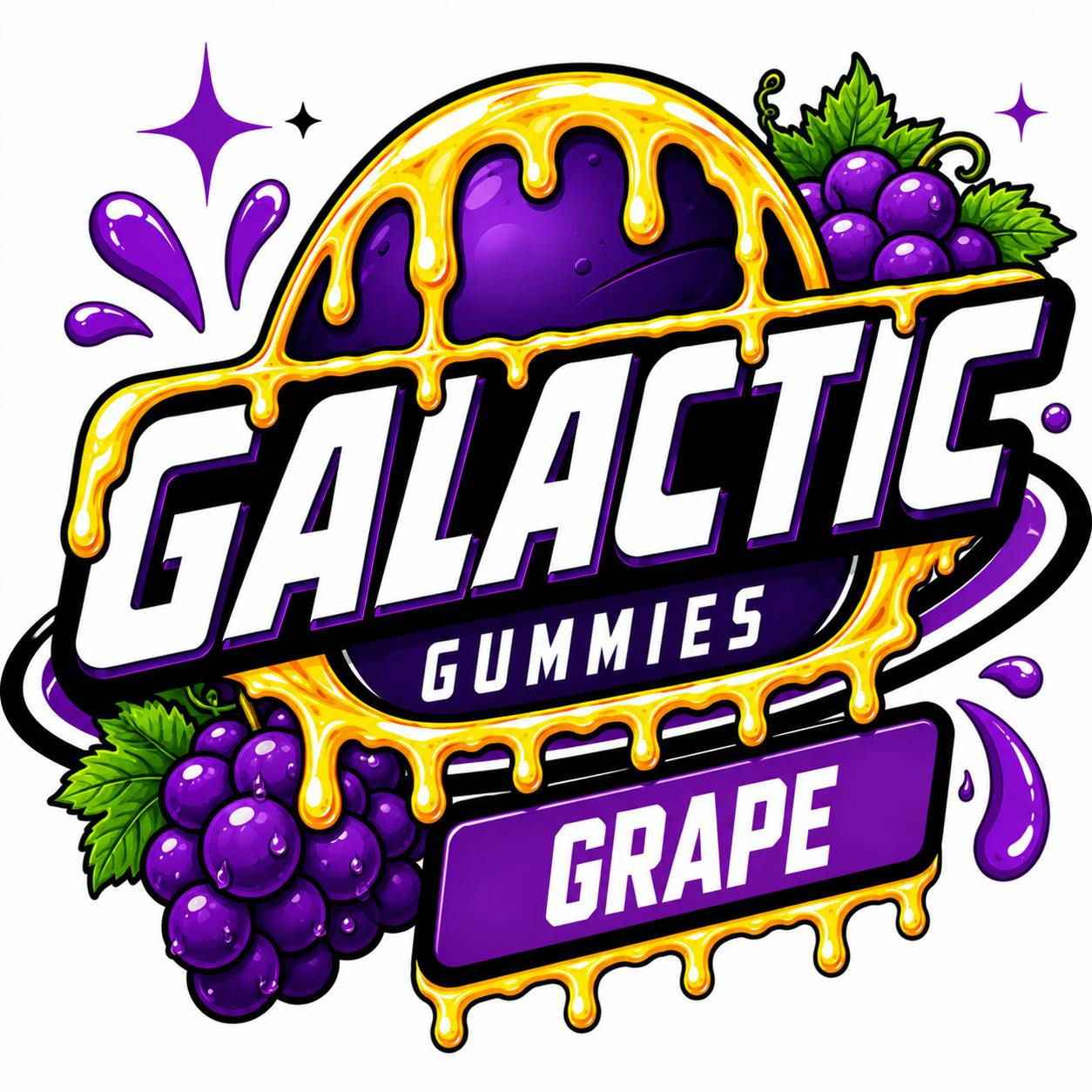 Galactic 100mg Gummies- Grape