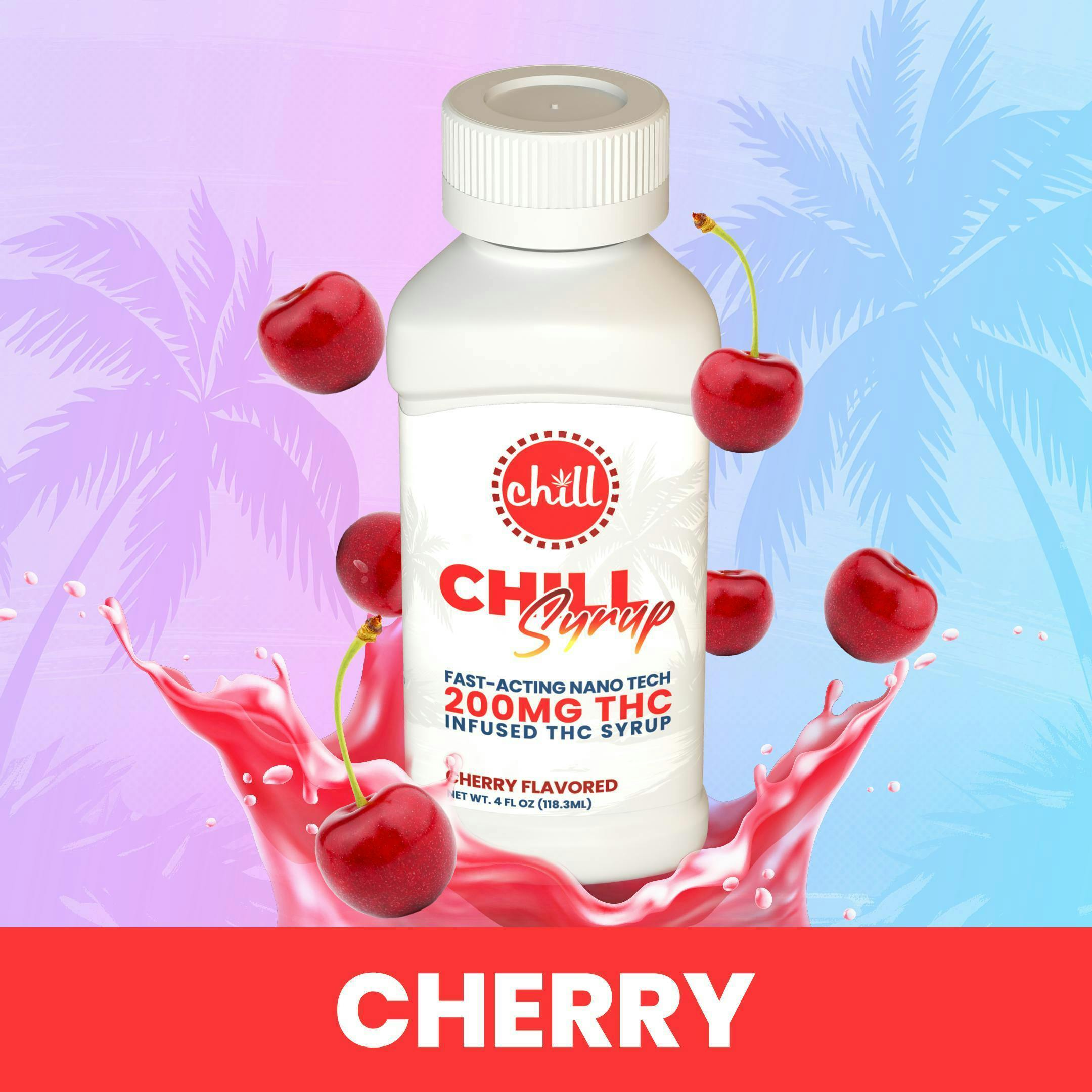 Cherry | Medicated Syrup 200MG THC | Chill Medicated | MED