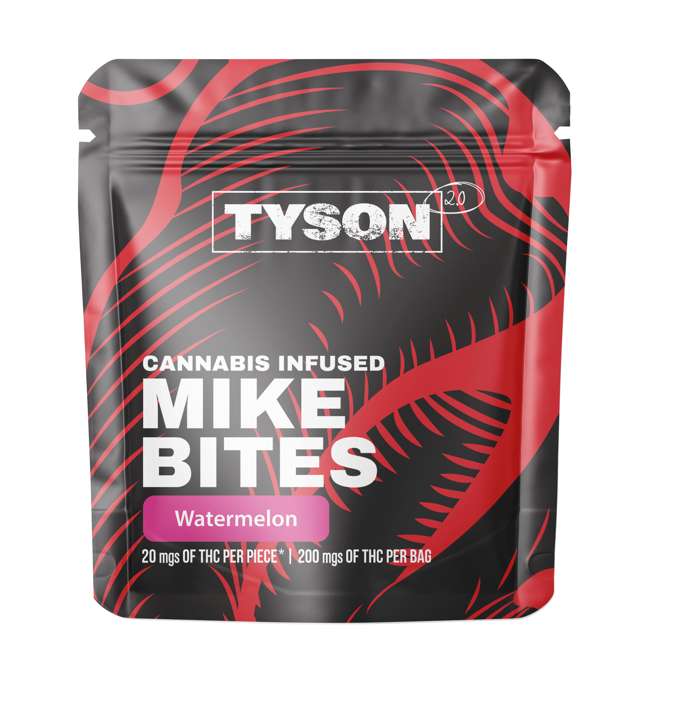 Tyson 2.0 | Mike Bites | Watermelon Gummies | 200mg | 10ct | 20mg/ea by TYSON 2.0