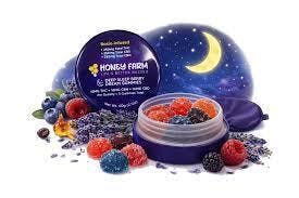 Rosin-Infused Sleep Berry Dream Gummies 250mg THC 250mg CBN 250mg CBD